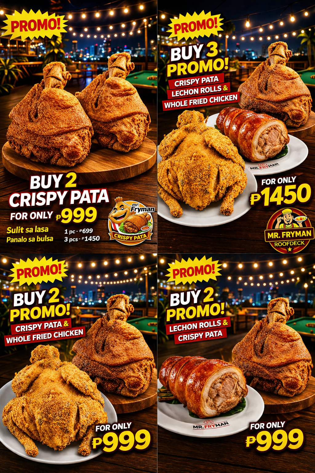 Mr. Fryman Main - AJHS FOOD CO. Facebook ad: MR. FRYMAN LECHON ROLLS & CRISPY PATA PROMO