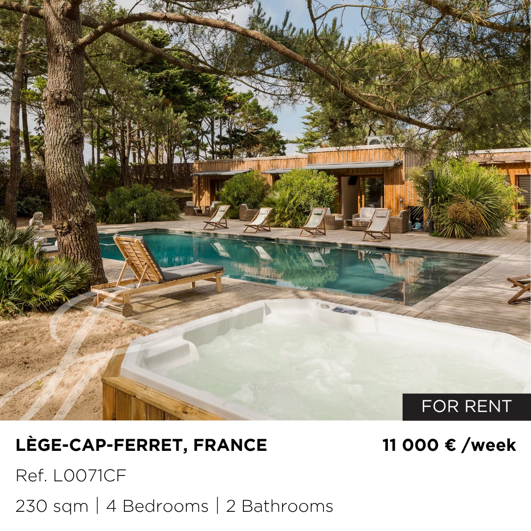 John Taylor - Luxury Real Estate Facebook ad: Villa For Rent in Lège-Cap-Ferret