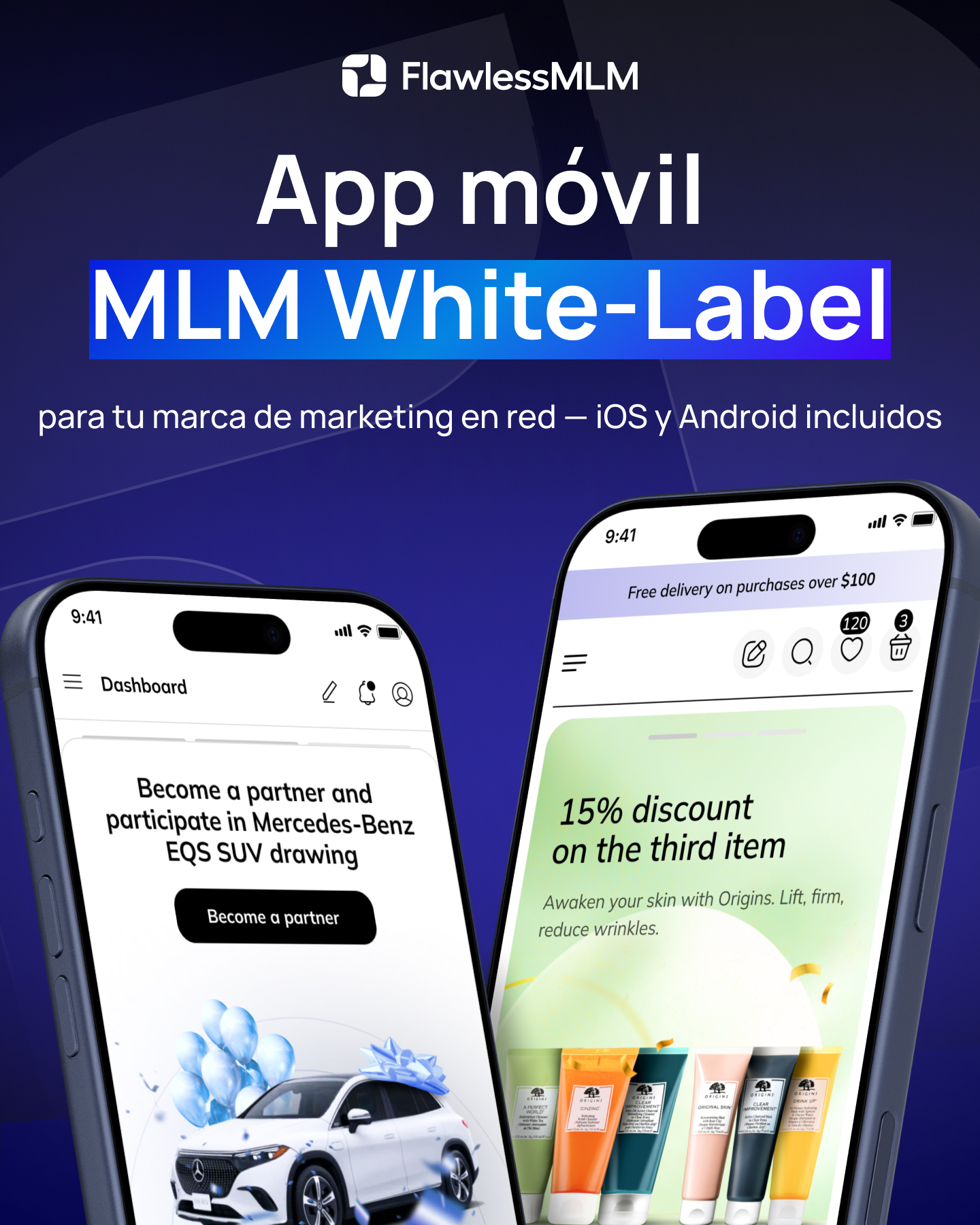 FlawlessMLM Global Facebook ad: Infraestructura MLM White-Label