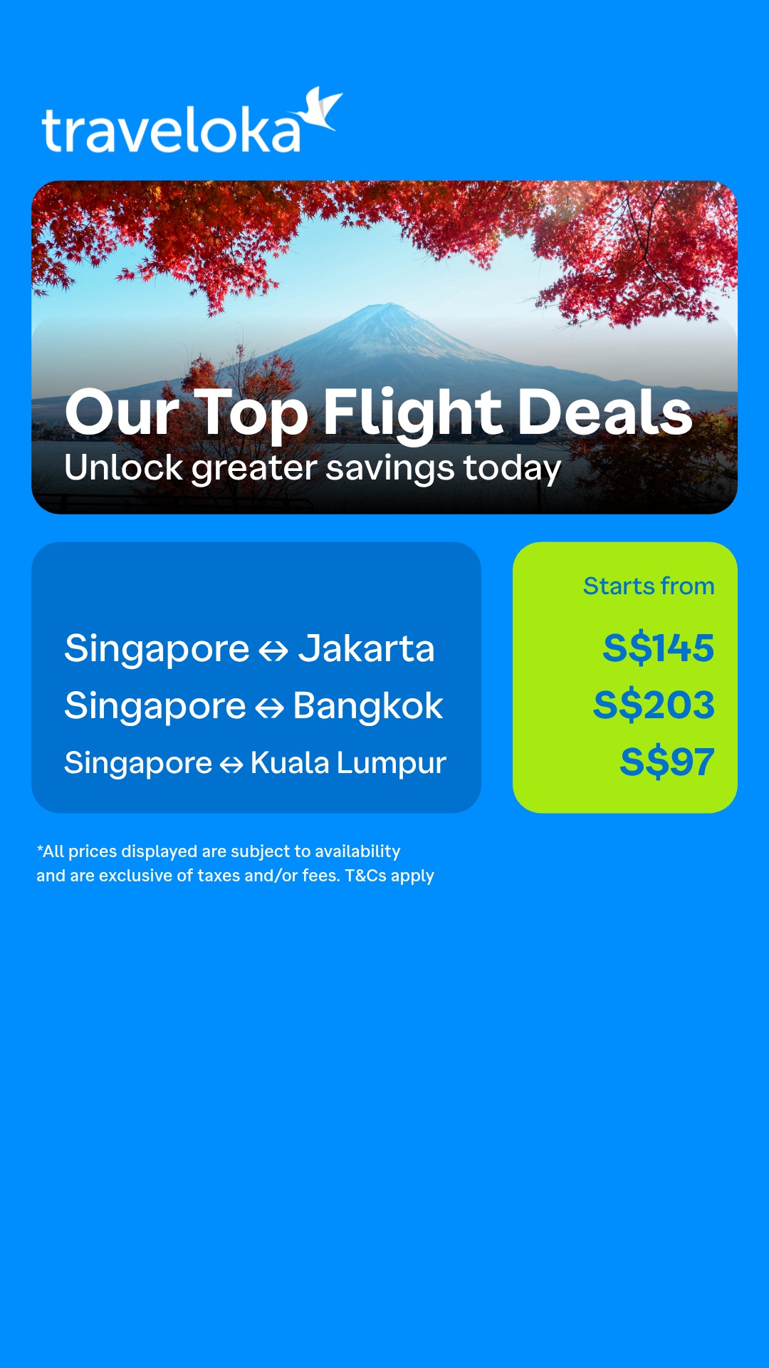 Traveloka Singapore Facebook ad