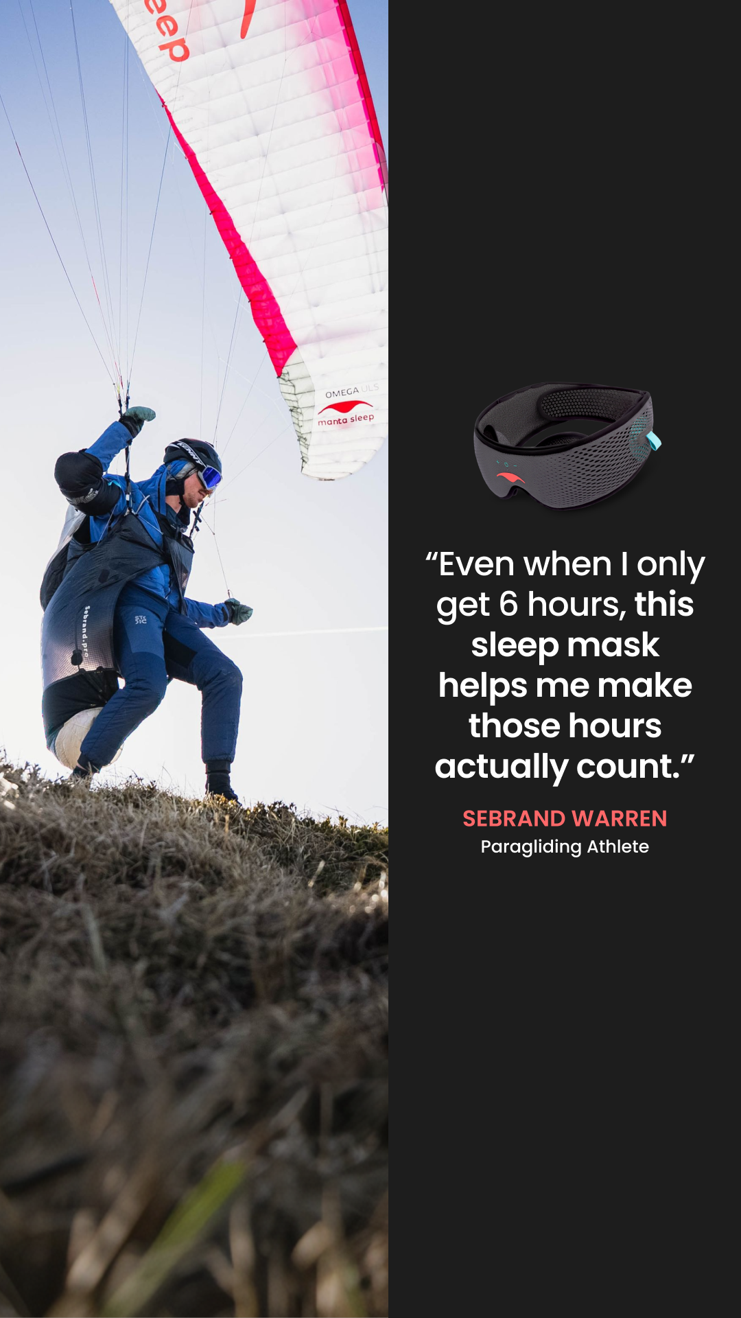 Manta Sleep Facebook ad