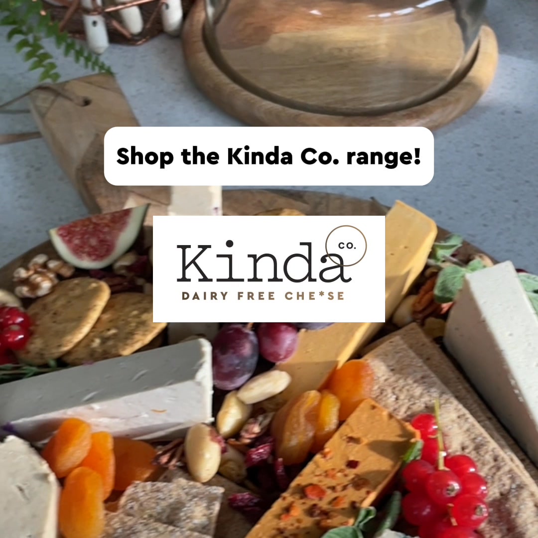 Kinda Co. Facebook ad: Shop Our Best-Selling Award-Winning Vegan Cheeses