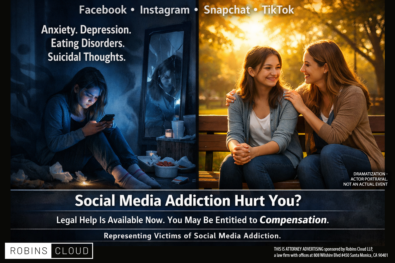 Medical Investigation Facebook ad: Click Learn More, No Cost to You