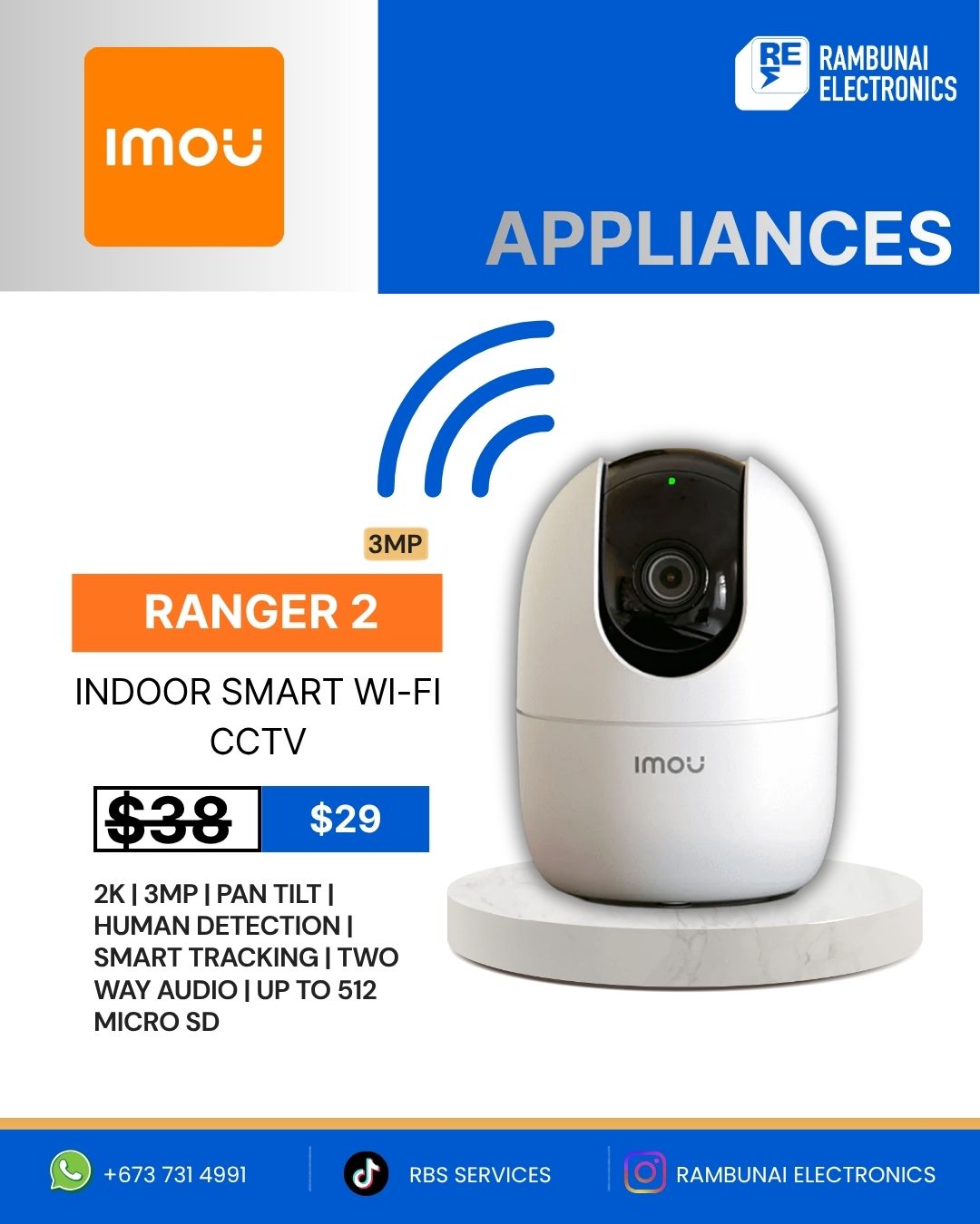 Rambunai Electronics Facebook ad: Mencari peralatan rumah dan dapur yang berkualiti, tahan…