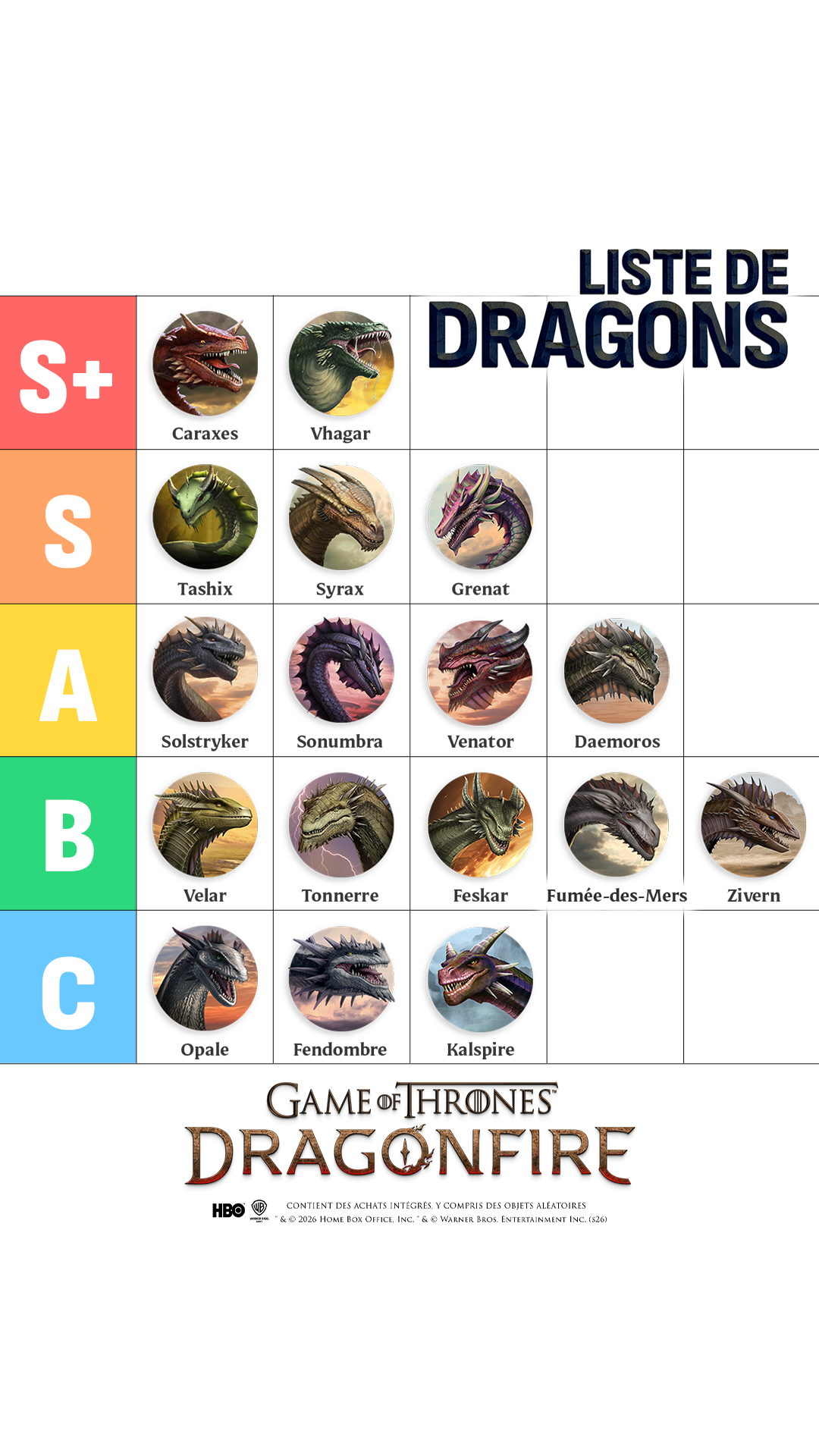 Game of Thrones: Dragonfire Facebook ad