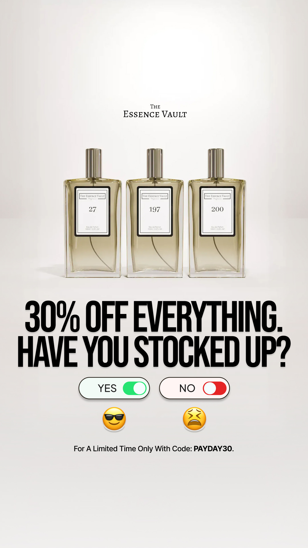 The Essence Vault Facebook ad
