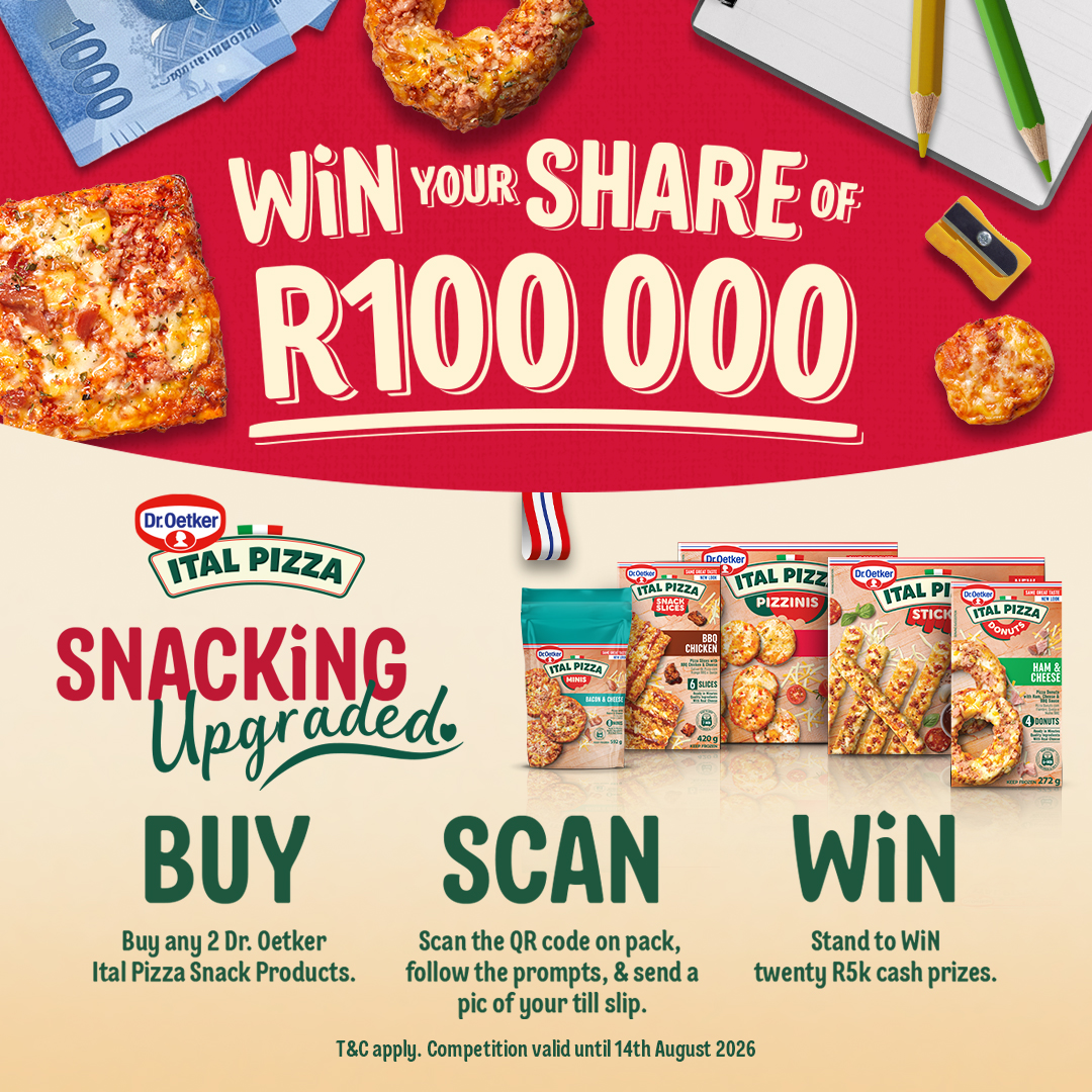 Dr. Oetker South Africa Facebook ad