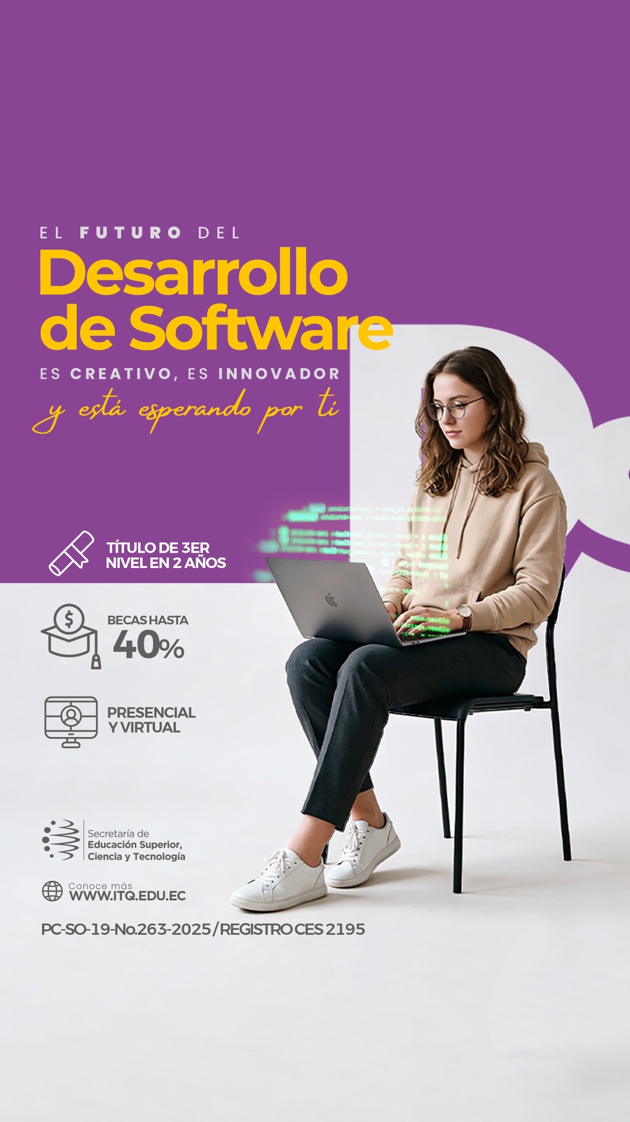ITQ - Instituto Superior Tecnológico Quito Facebook ad: Tecnología Superior en Desarrollo Software