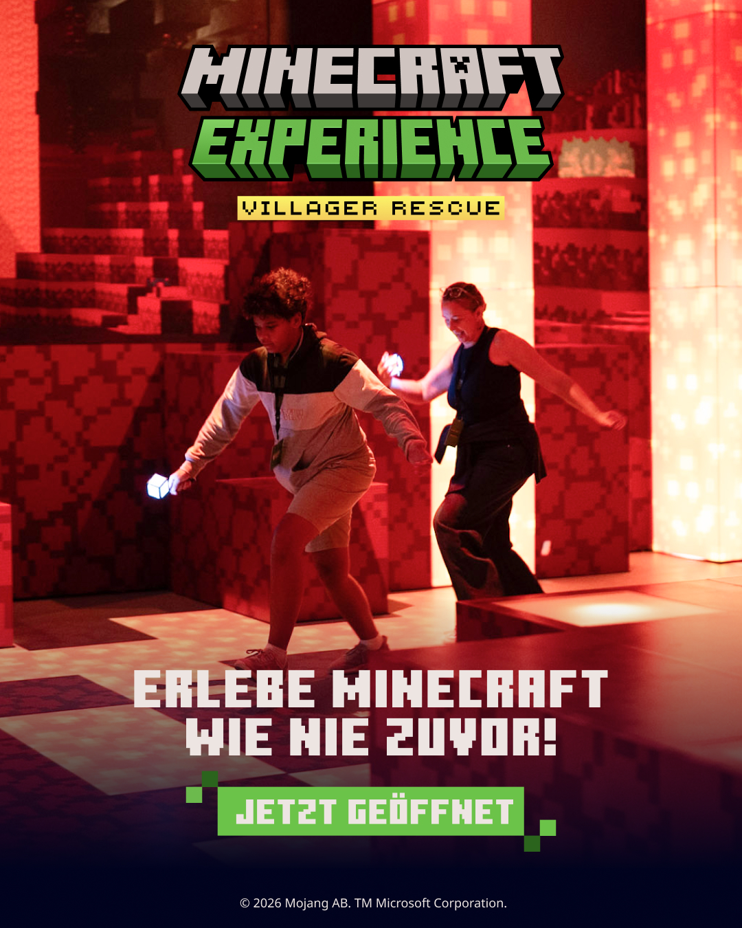 Minecraft Experience Facebook ad