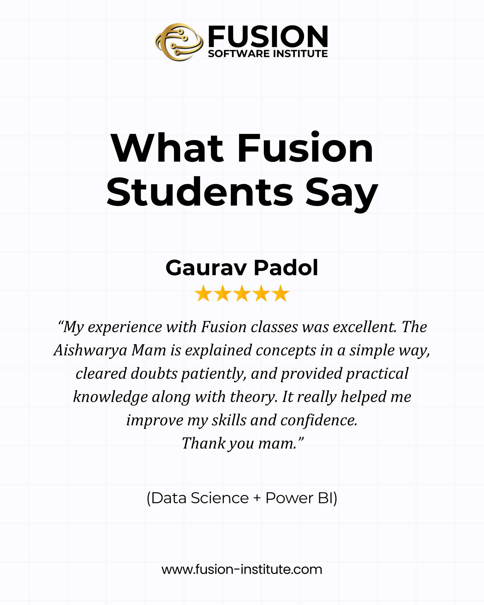Fusion Software Institute Facebook ad