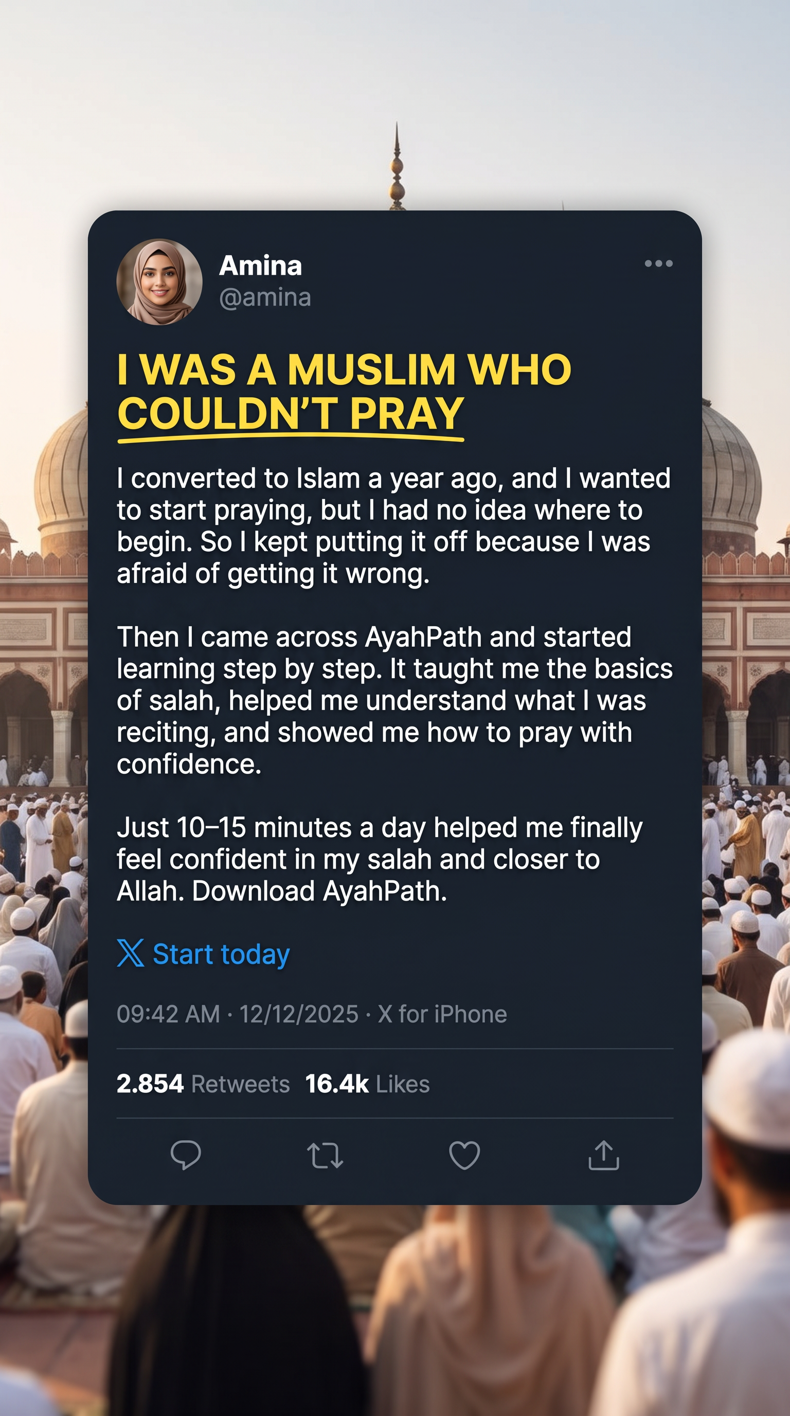 Imam Advice Daily Facebook ad