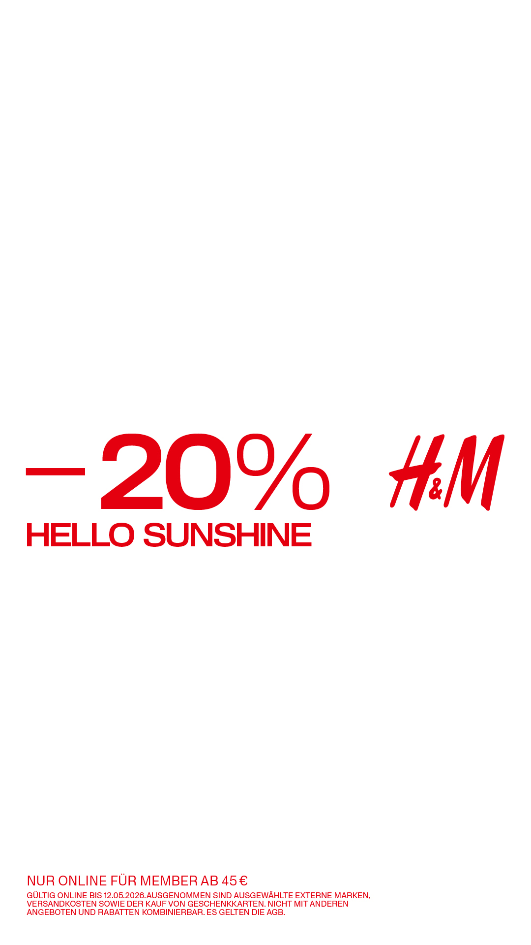 H&M Facebook ad