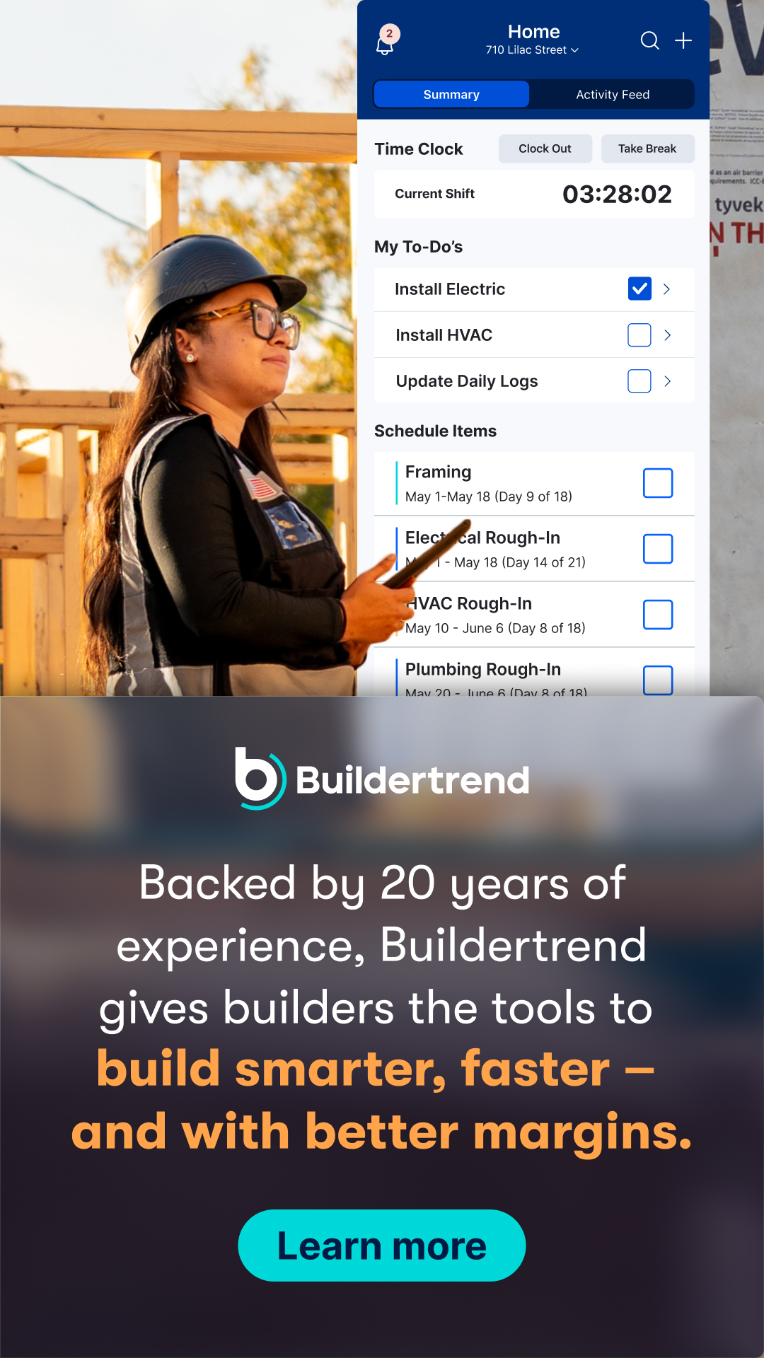 Buildertrend Facebook ad