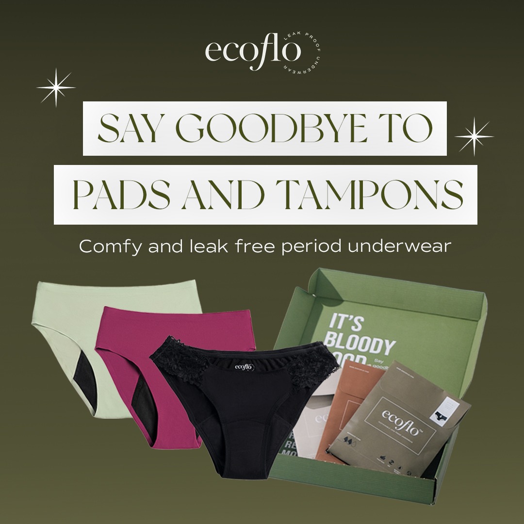 Ecoflo Leakproof Underwear Facebook ad