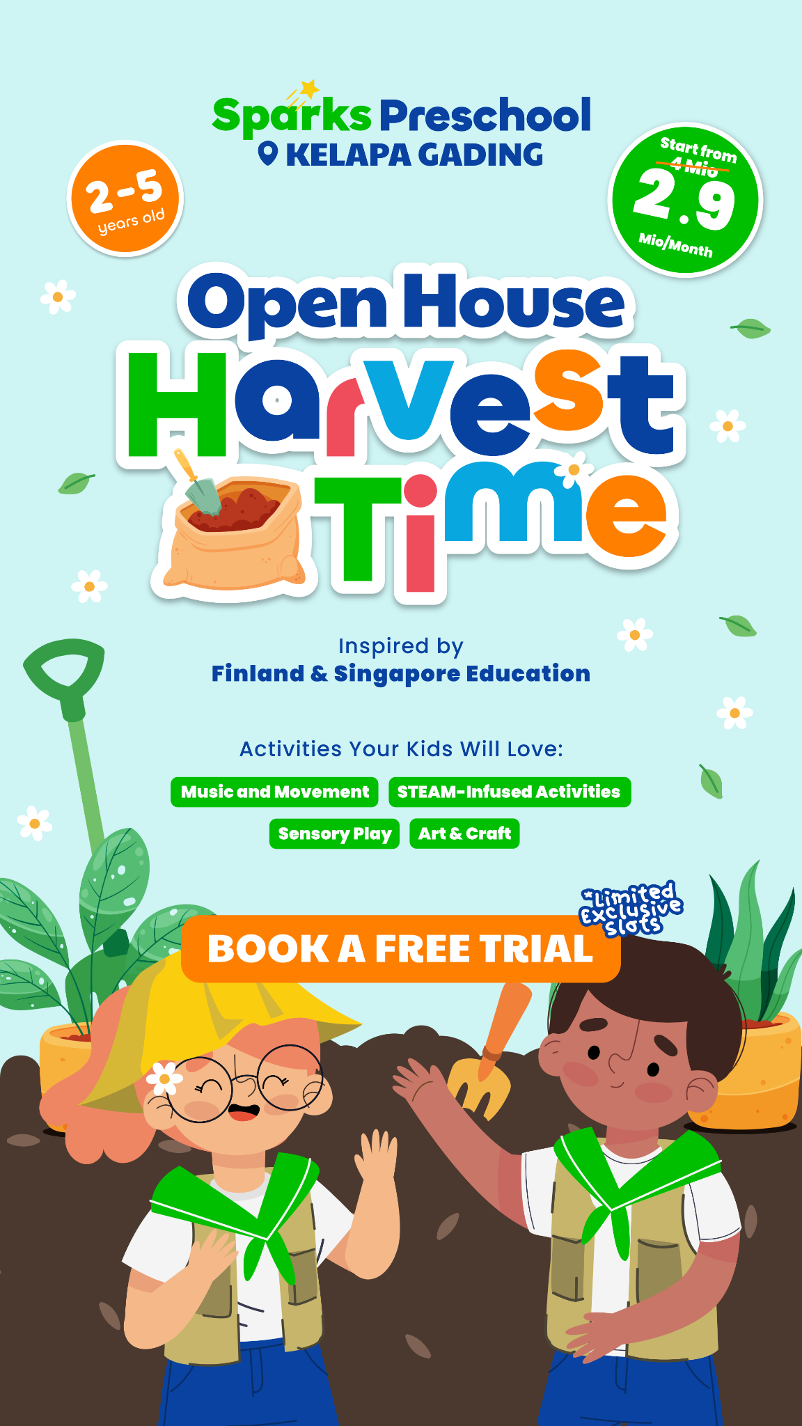 Sparks Preschool Facebook ad