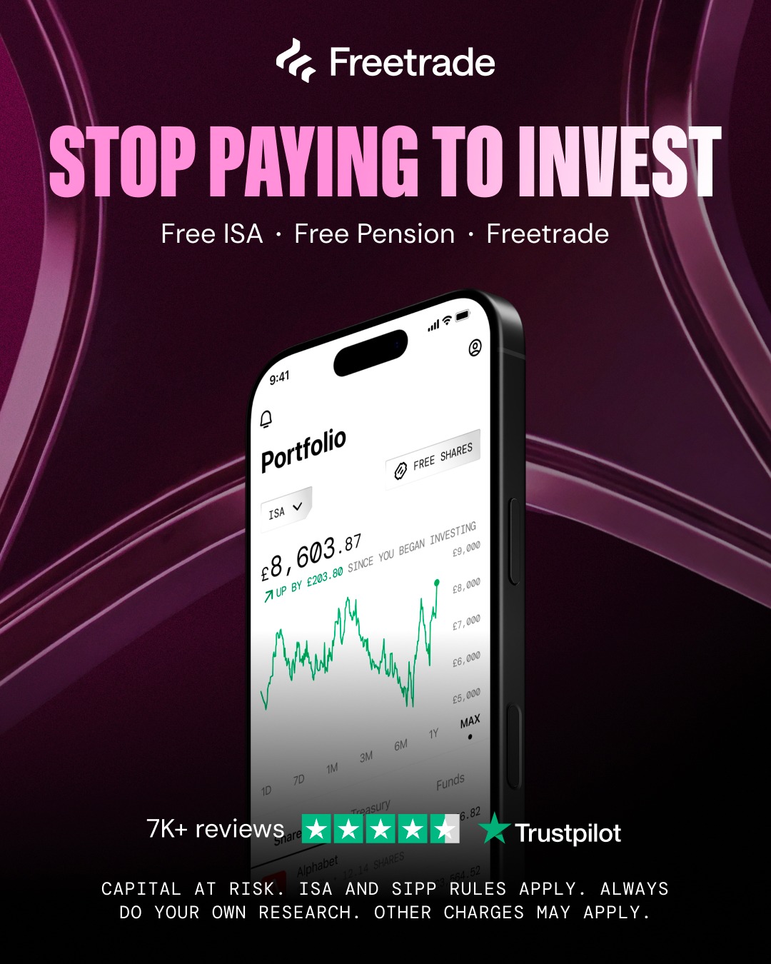 Freetrade Facebook ad