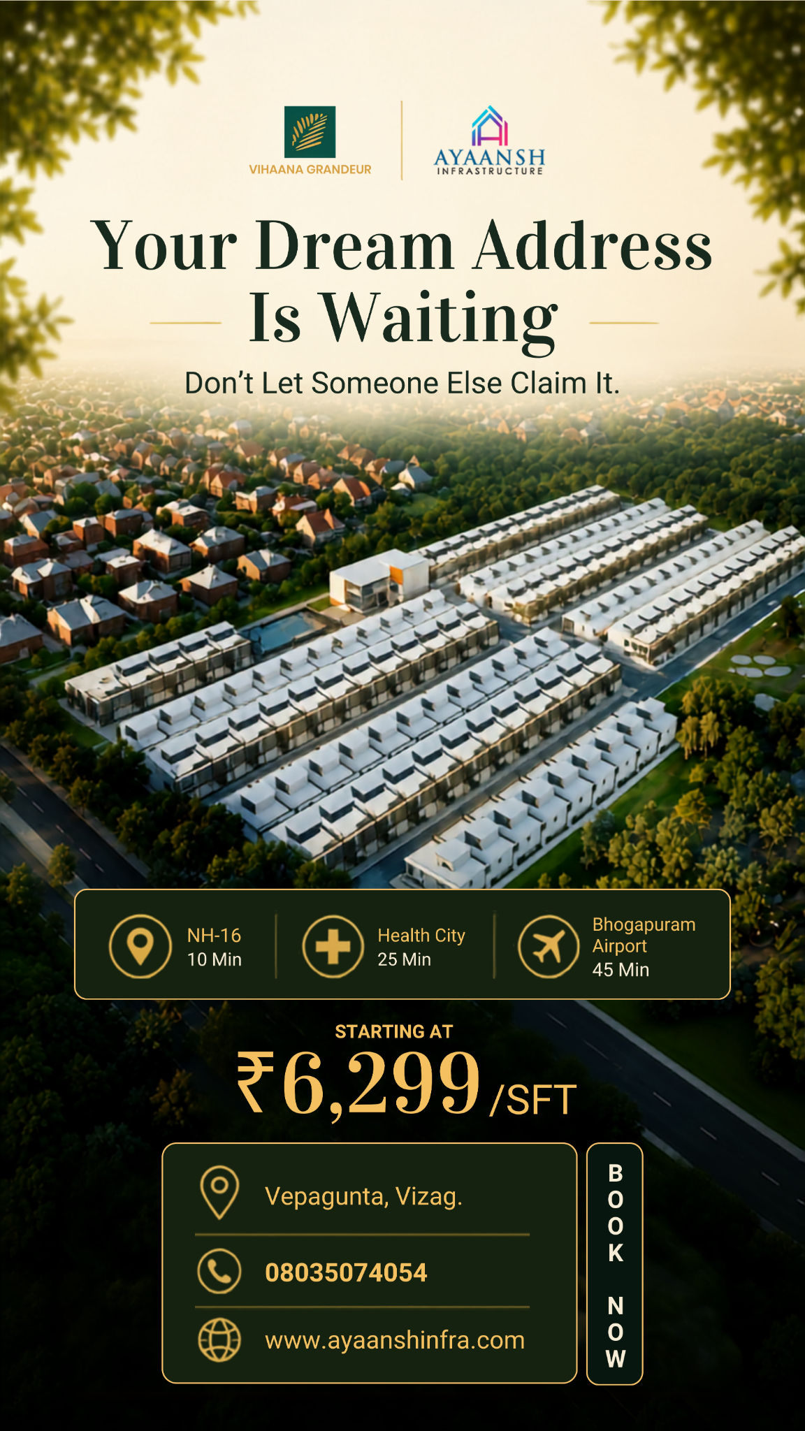 Ayaansh Infrastructure Facebook ad from Aug 30, 2026