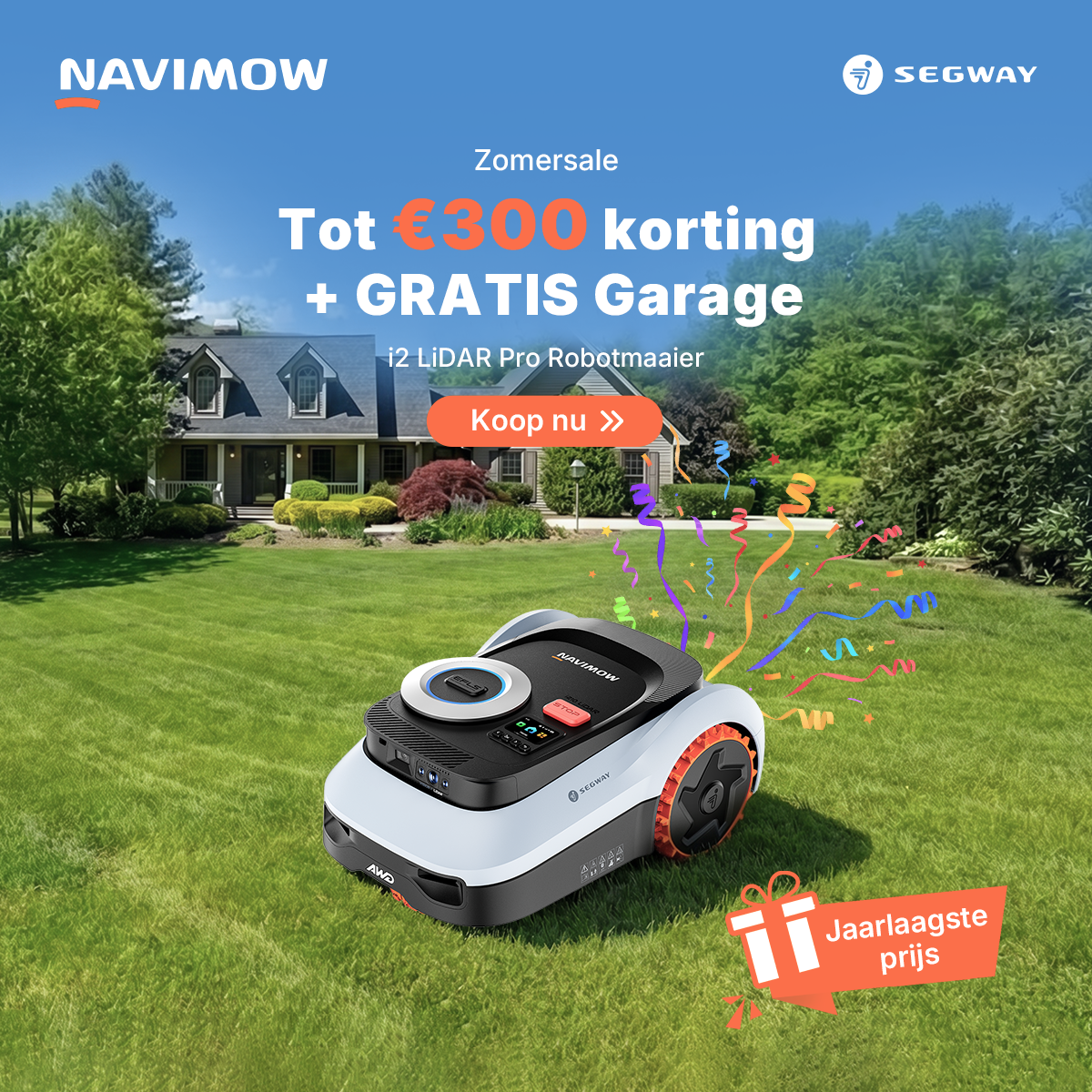 Segway Navimow Facebook ad: i2 LiDAR Pro: Beste prijs van het jaar