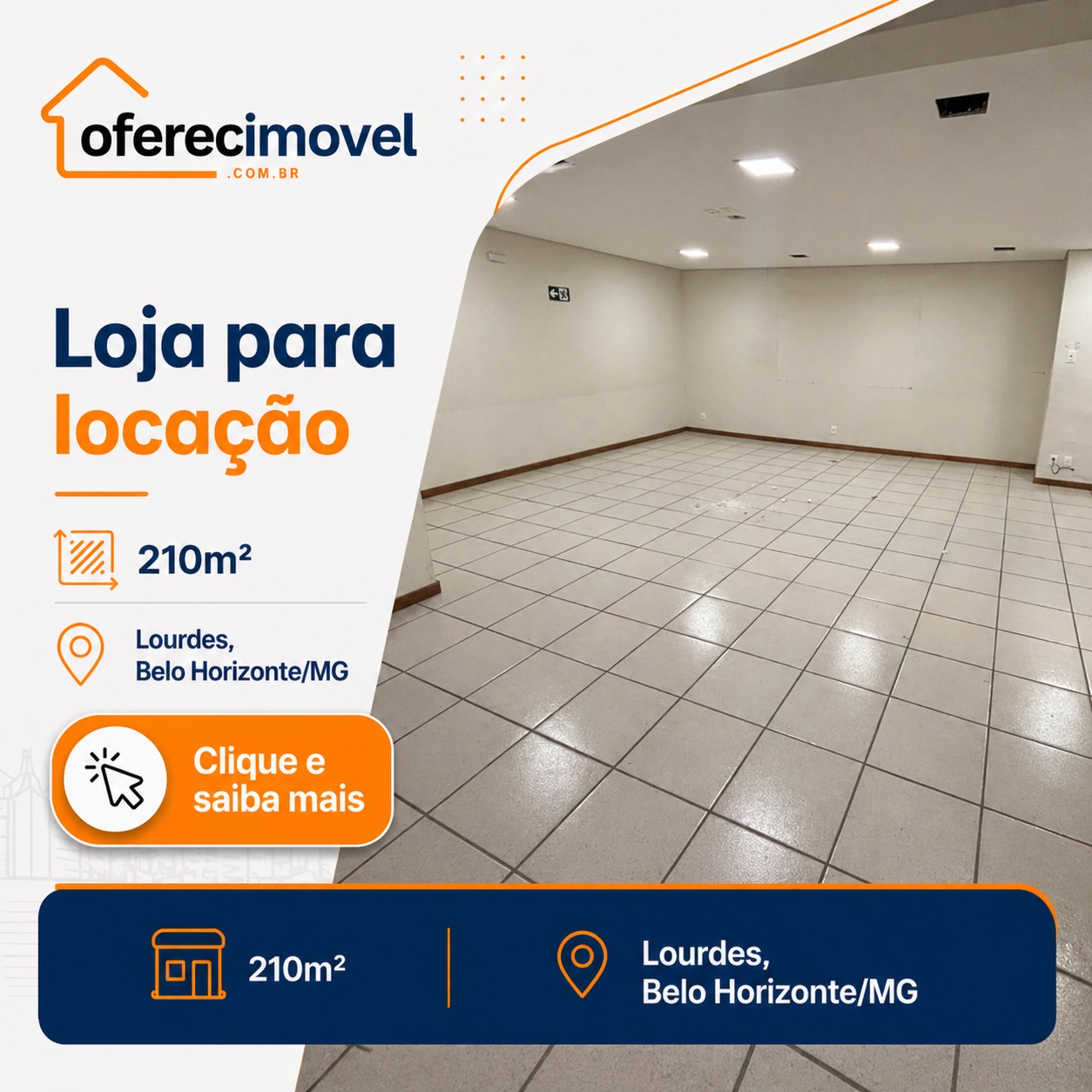 Oferecimovel Facebook ad: Loja para locação em Lourdes, Belo Horizonte!