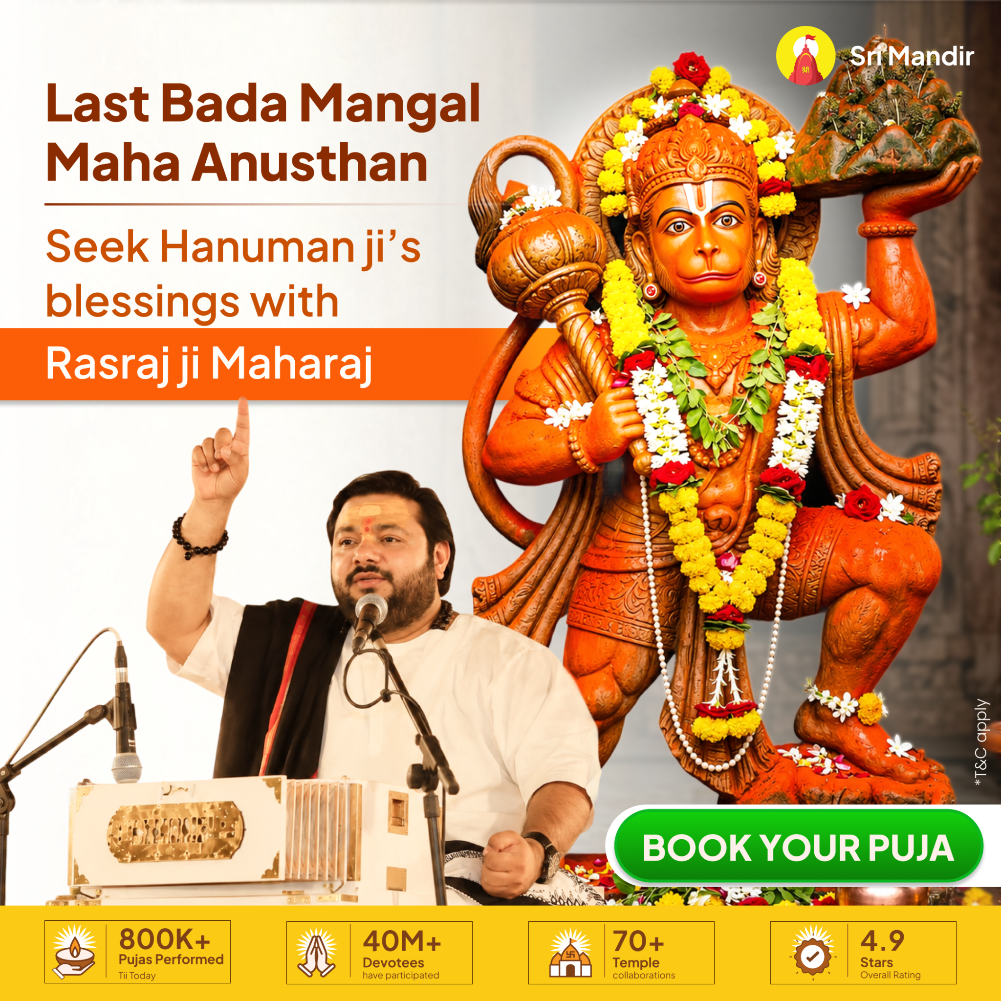 Sri Mandir Facebook ad