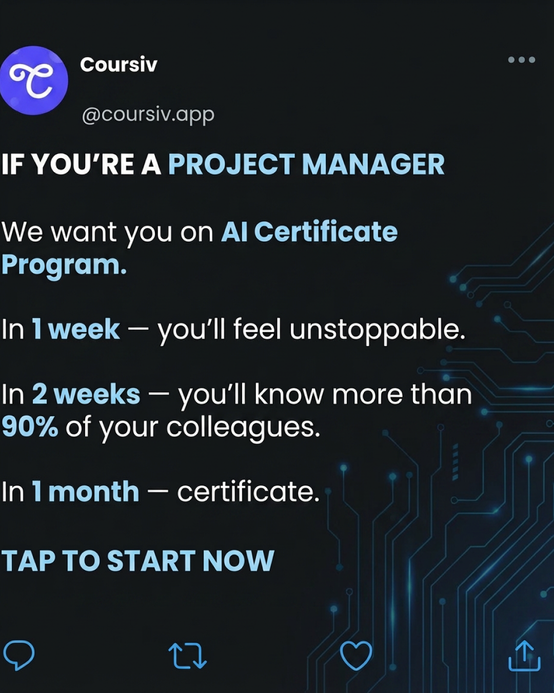 Coursiv Facebook ad