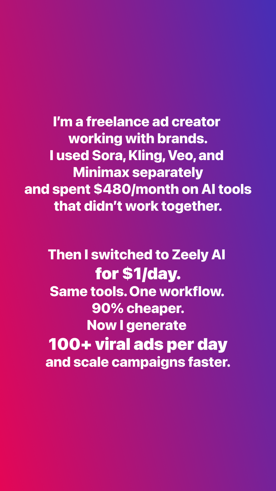 Zeely Facebook ad
