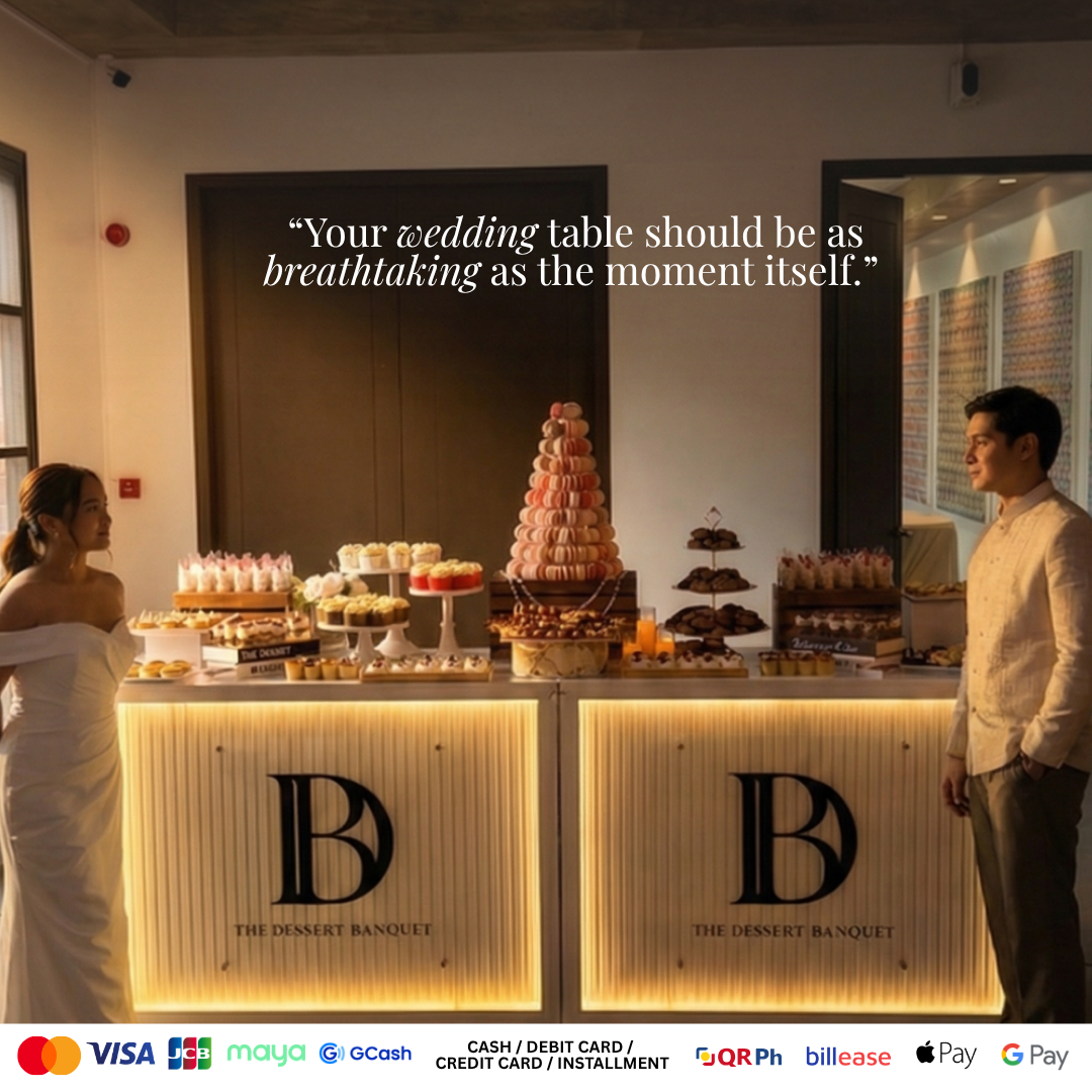 The Dessert Banquet Facebook ad: Your wedding table should be as breathtaking as…