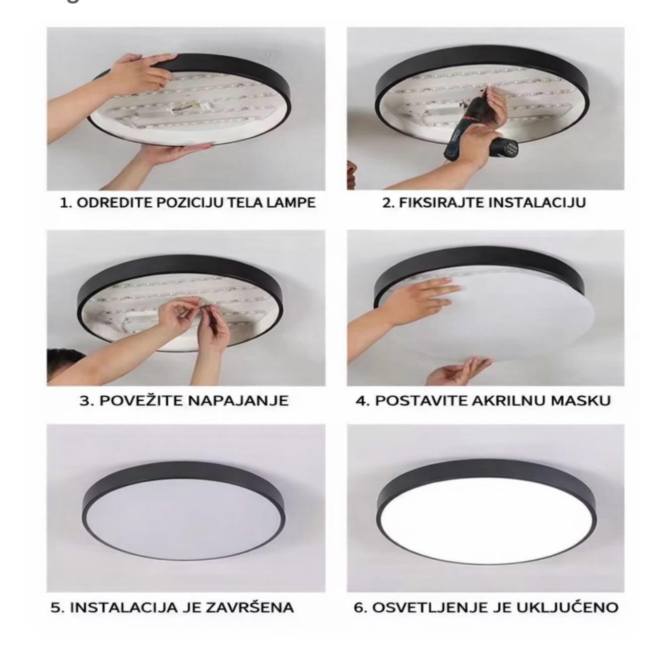 Ledrasveta Facebook ad: Led panel 60x60 40w 6500k ili 4000k