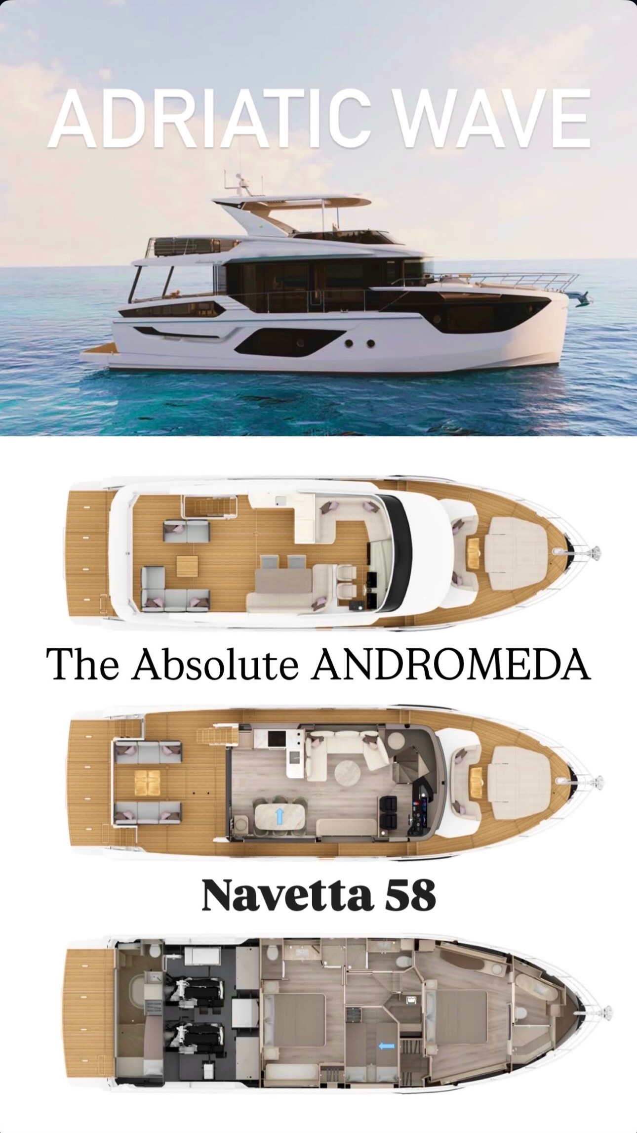 Adriatic Wave Group Facebook ad: Absolute Navetta 58