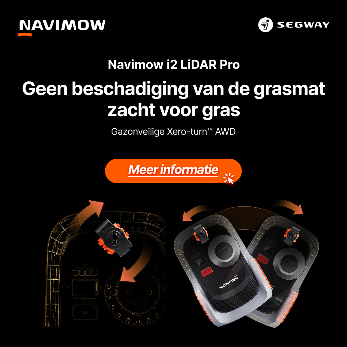 Segway Navimow Facebook ad: Navimow i2 LiDAR Pro, gratis garage