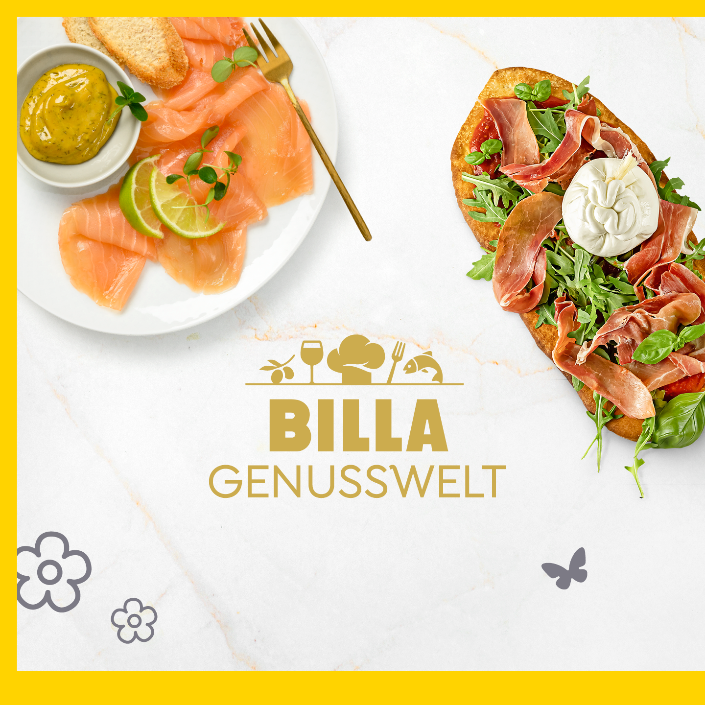 BILLA Facebook ad: Ostern mit der BILLA Genusswelt