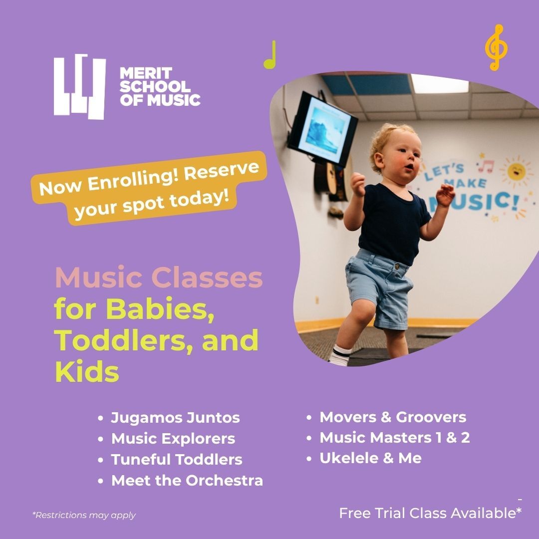 Merit School of Music Facebook ad: Fall Music Programs For Babies