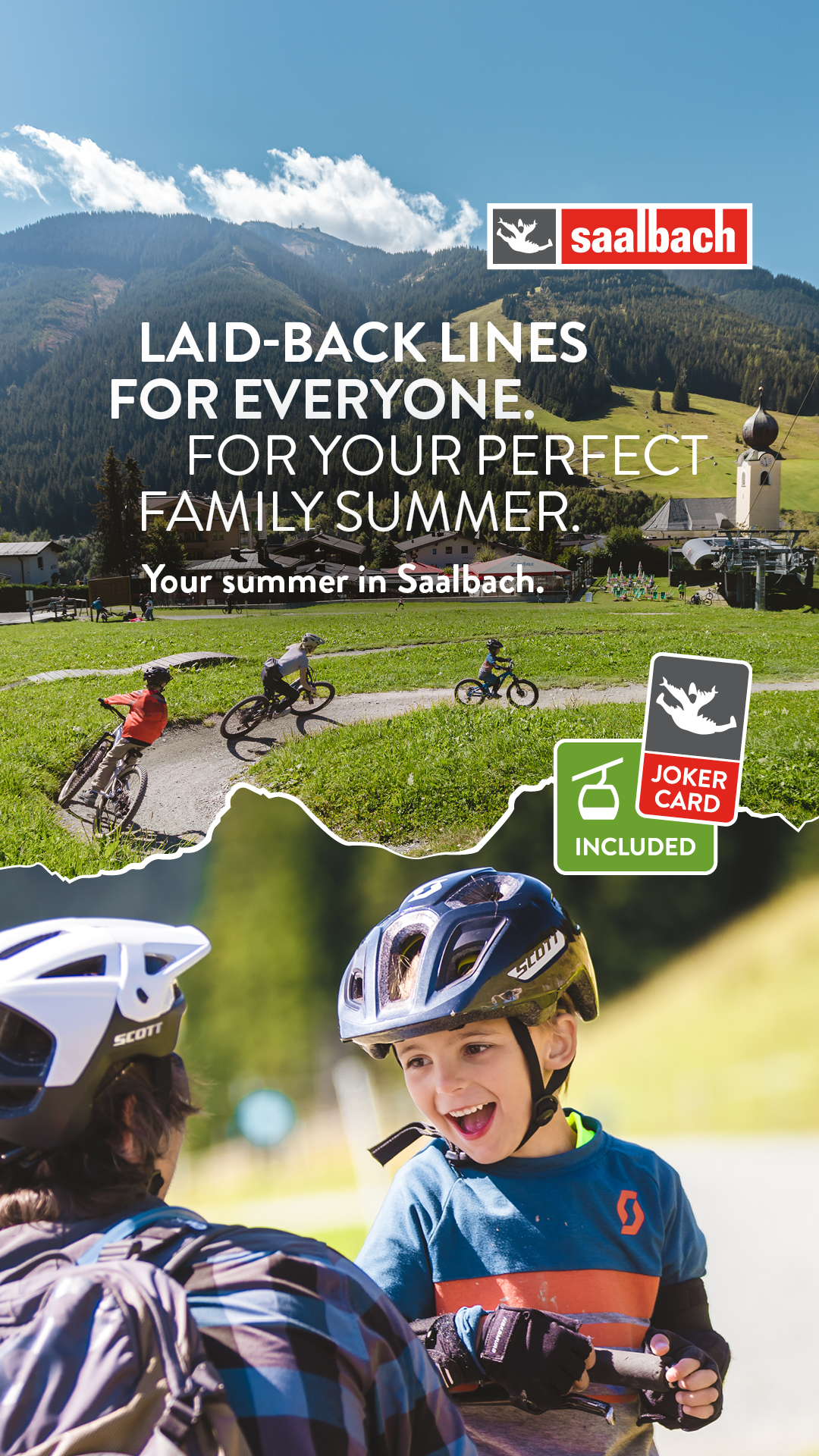 Saalbach Hinterglemm Facebook ad from May 28, 2026