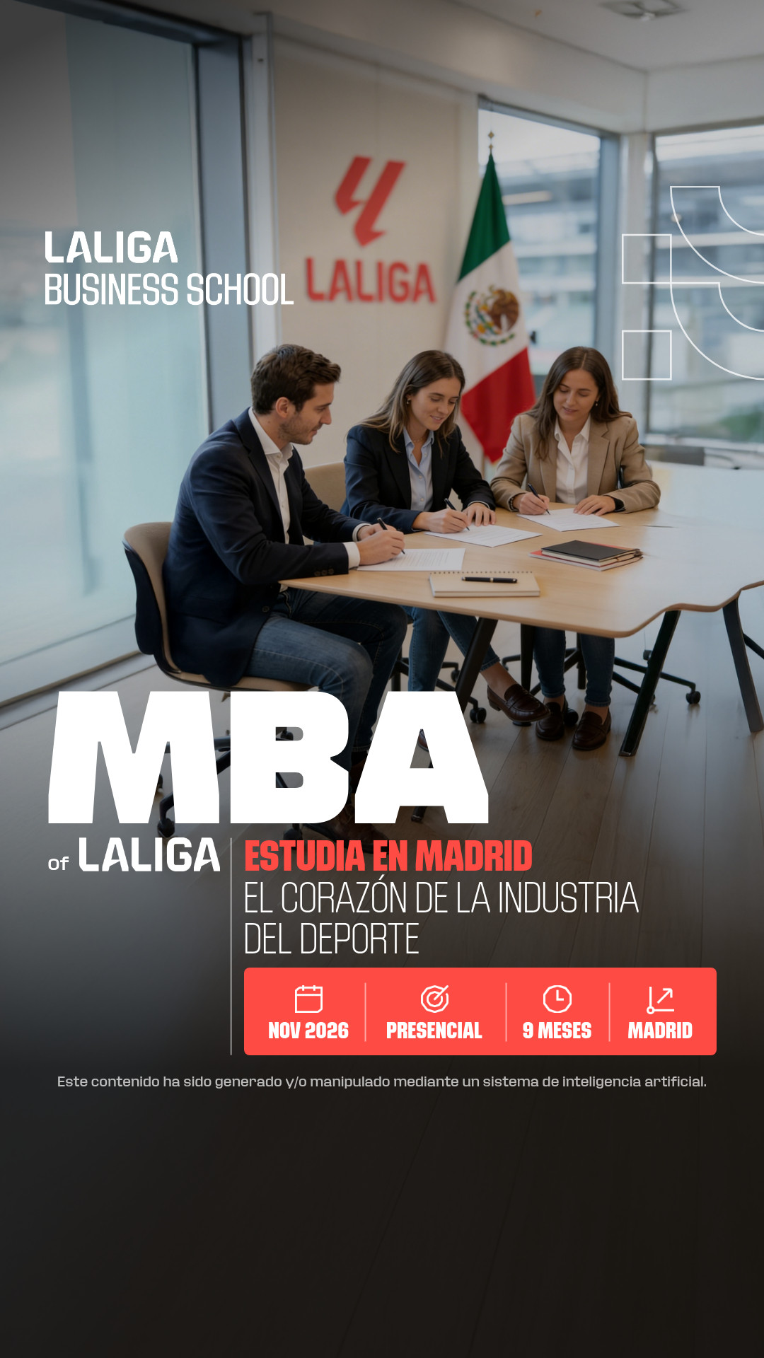 LaLiga Business School Facebook ad from May 22, 2026