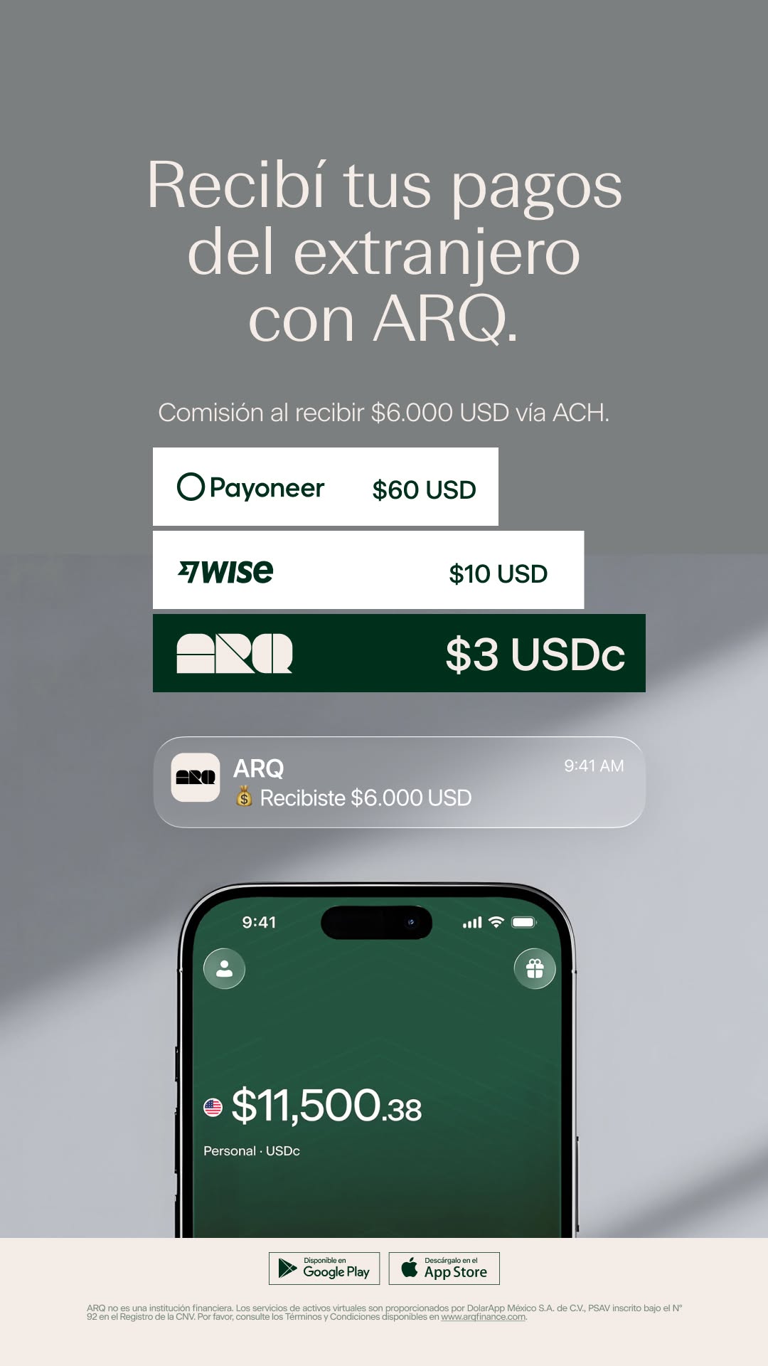 ARQ Facebook ad