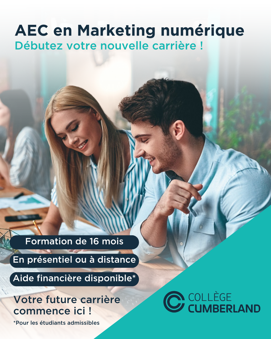 Collège Cumberland Facebook ad from Apr 22, 2026