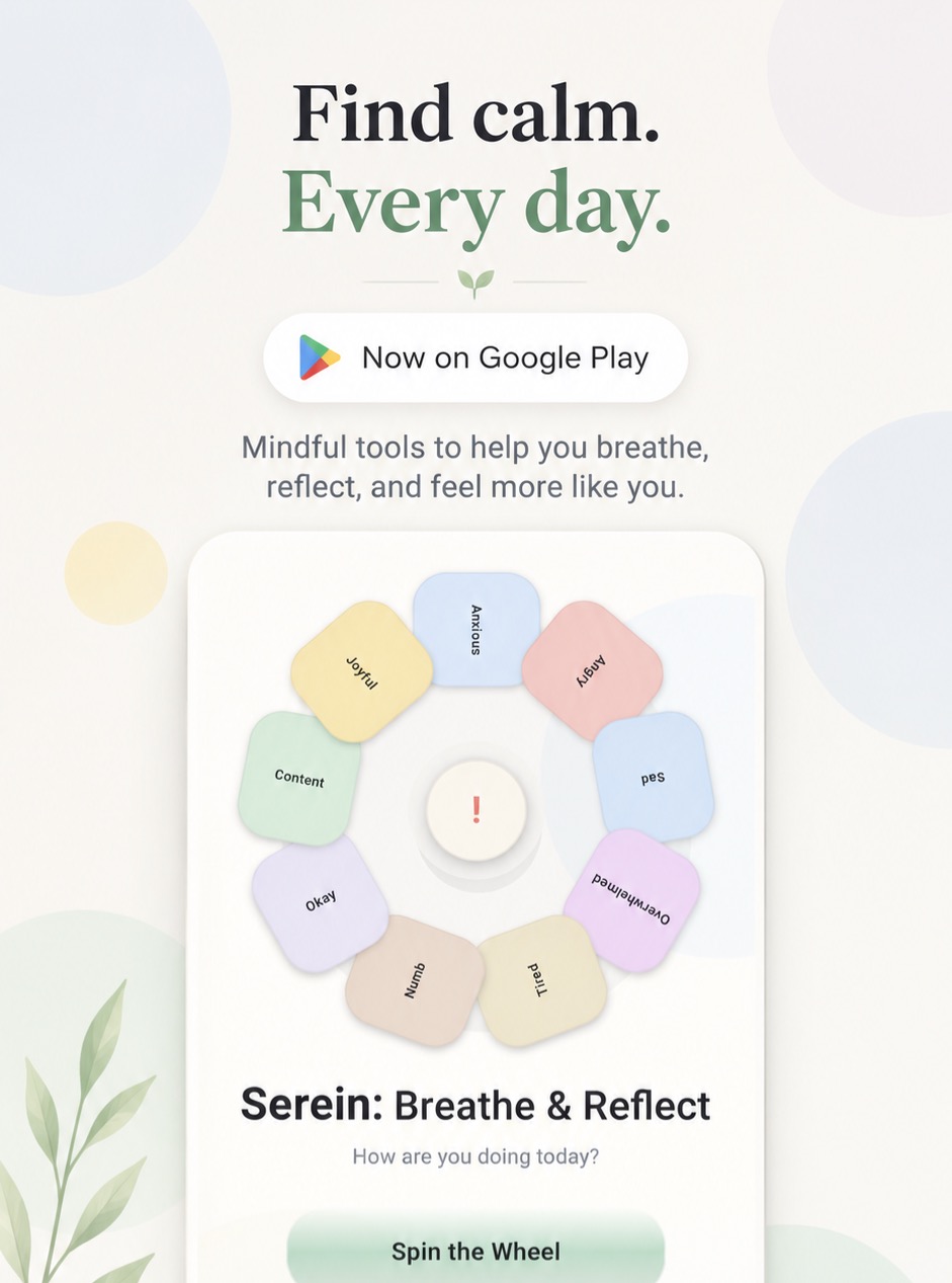serein.breathe.reflect Facebook ad: Home | Serein