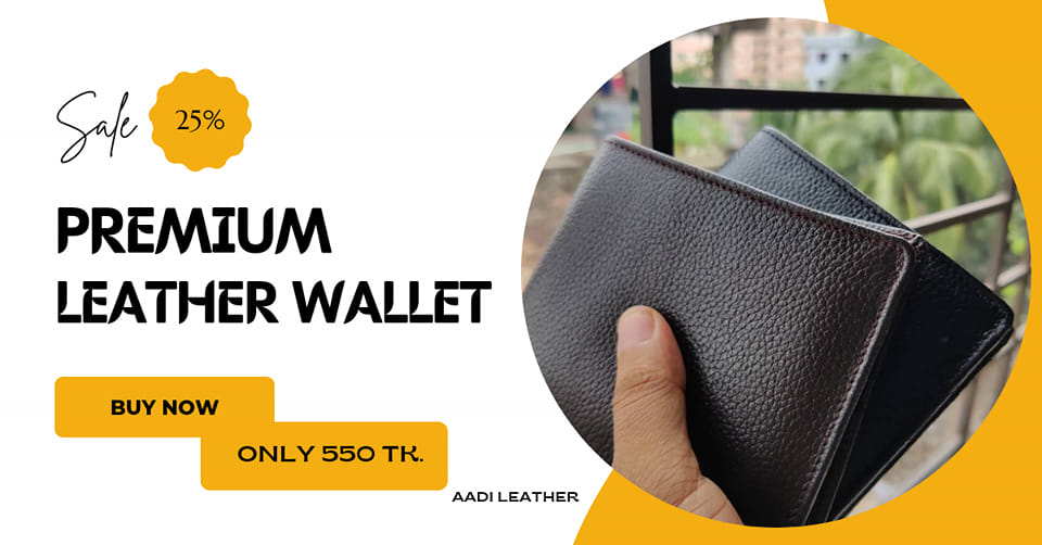 Aadi Leather Shop 03 Facebook ad: Only 499 Taka!