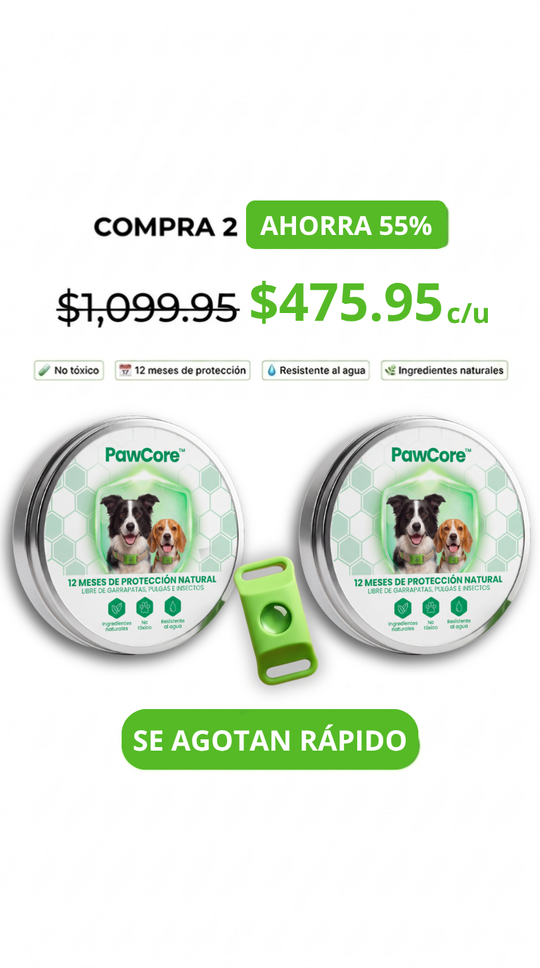 Paw Core Facebook ad: Dale a tu perro una vida sin pulgas ni garrapatas