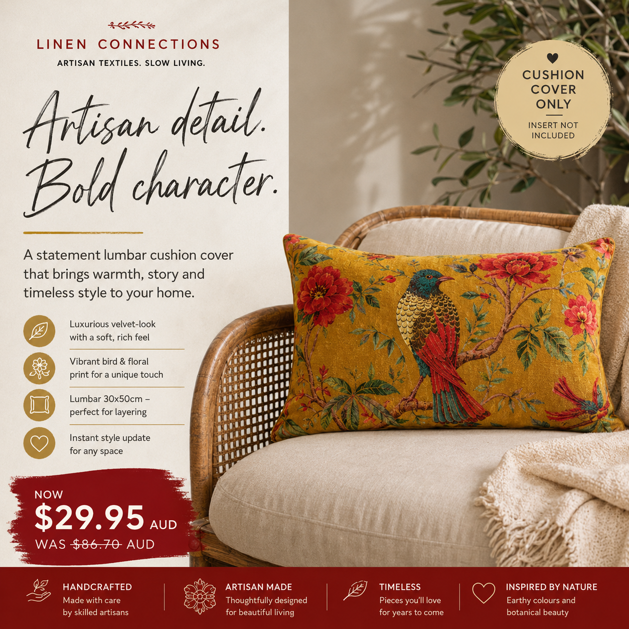 Linen Connections Facebook ad