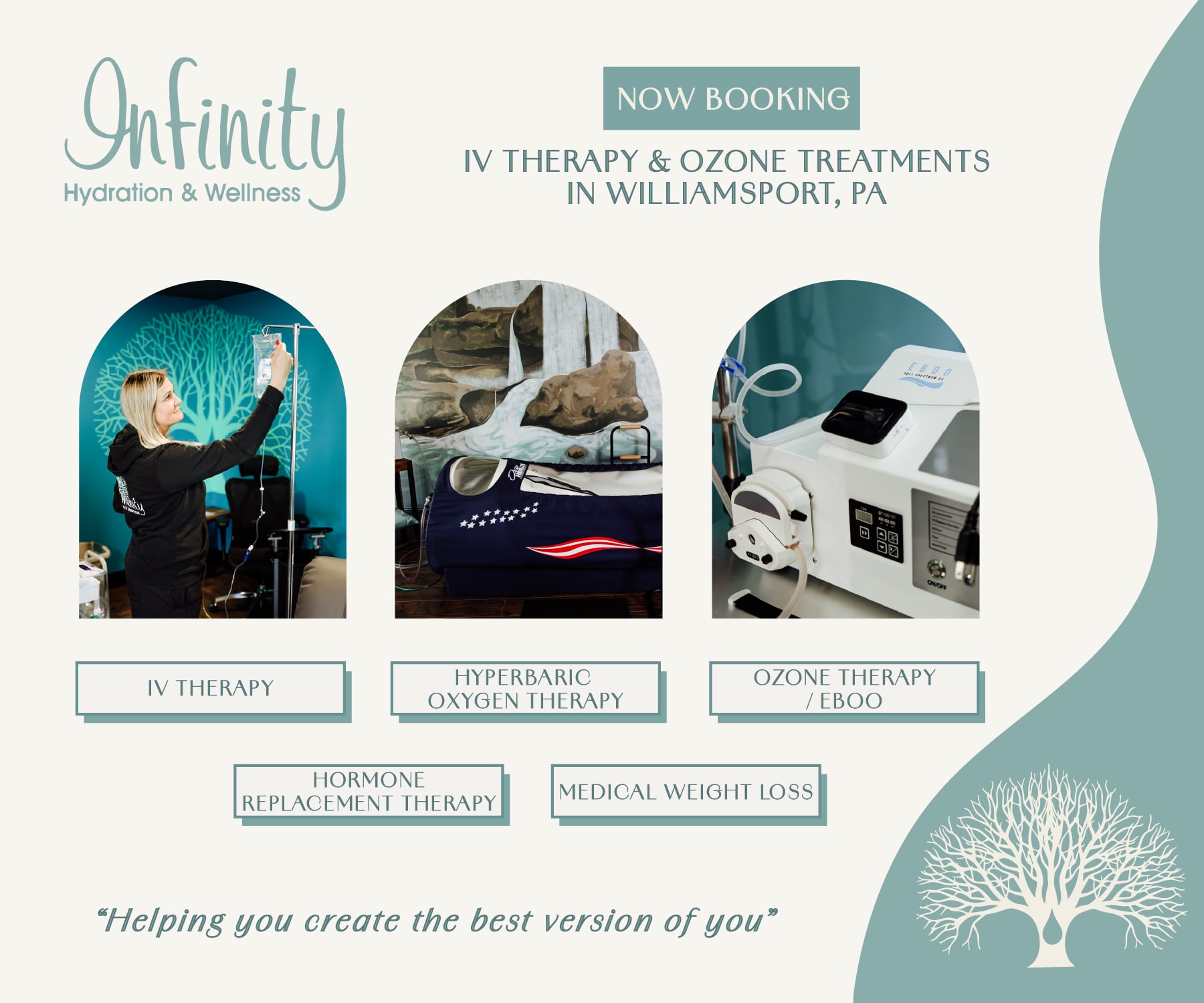 Infinity Hydration & Wellness Facebook ad: Keeping PA Healthy