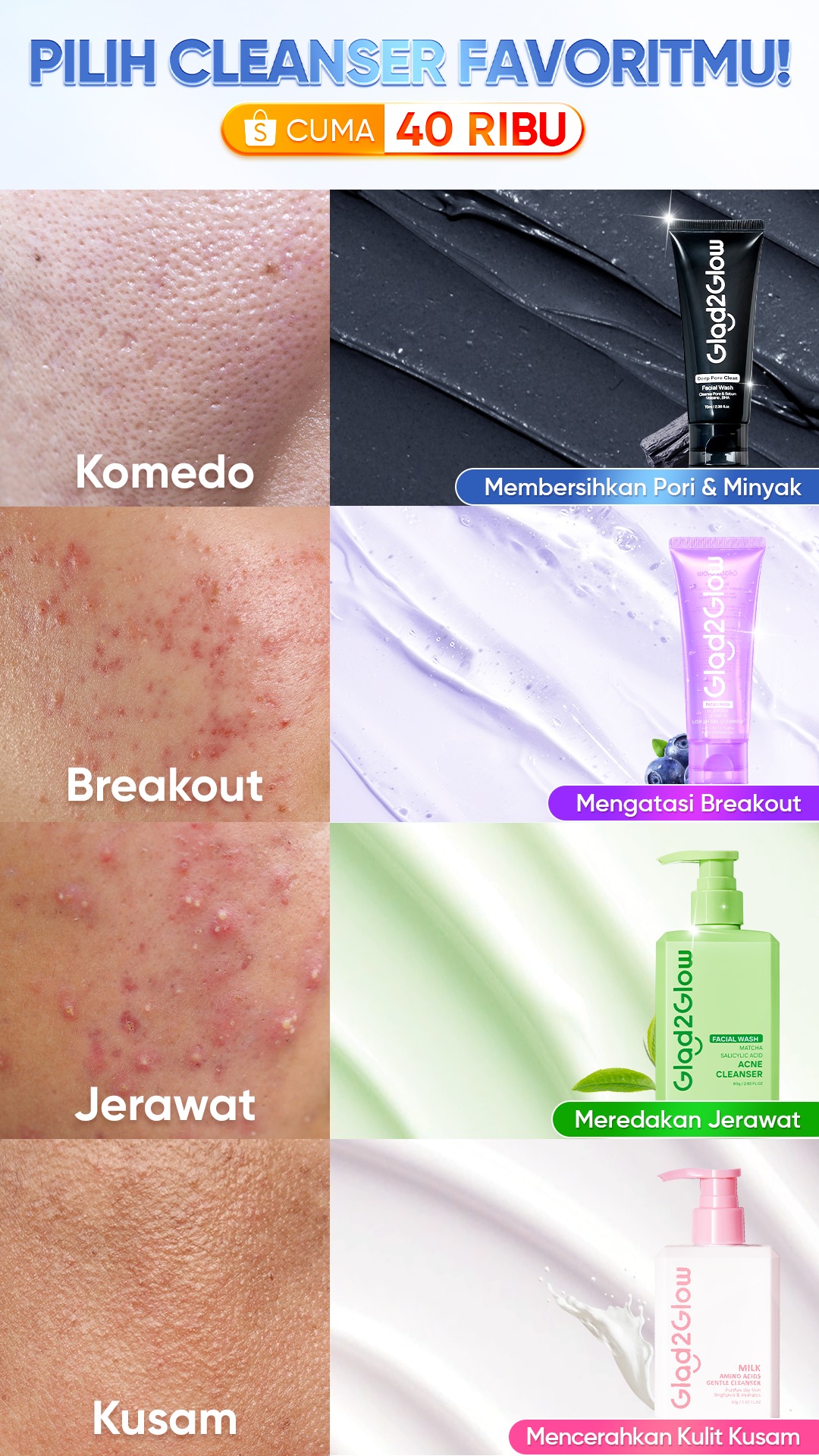 Glad 2 Glow.Indonesia  Facebook ad
