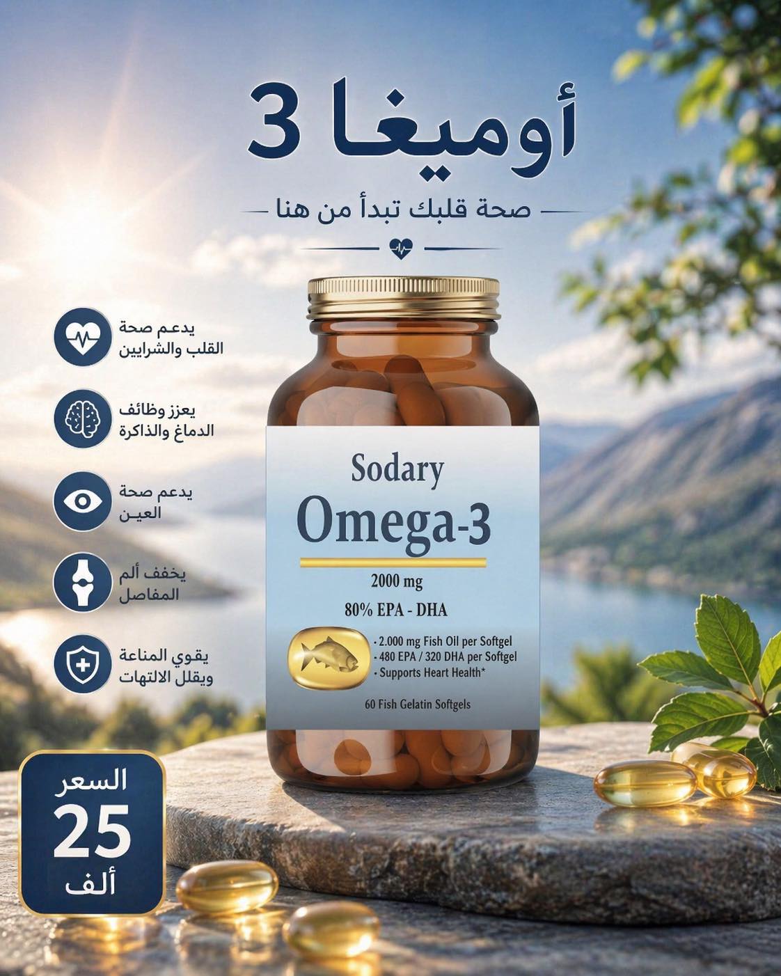 Sodary supplements Facebook ad: - التوصيل الى جميع محافظات العراق مجاناً