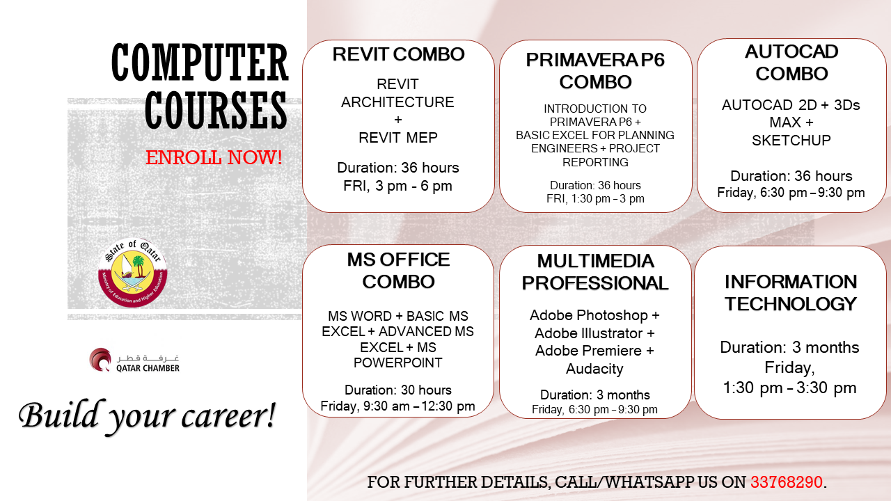 QATAR Certification Courses Facebook ad