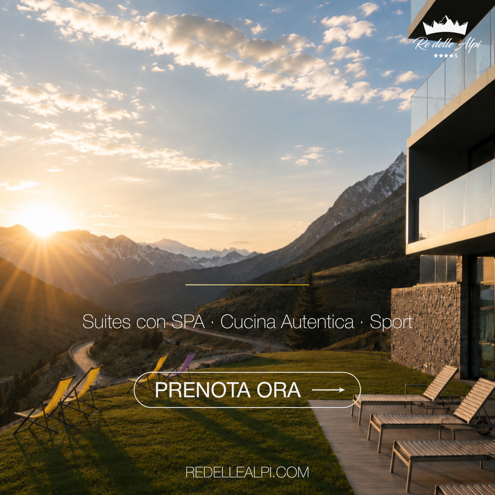 Hotel Re Delle Alpi Facebook ad: Luxury Resort a La Thuile