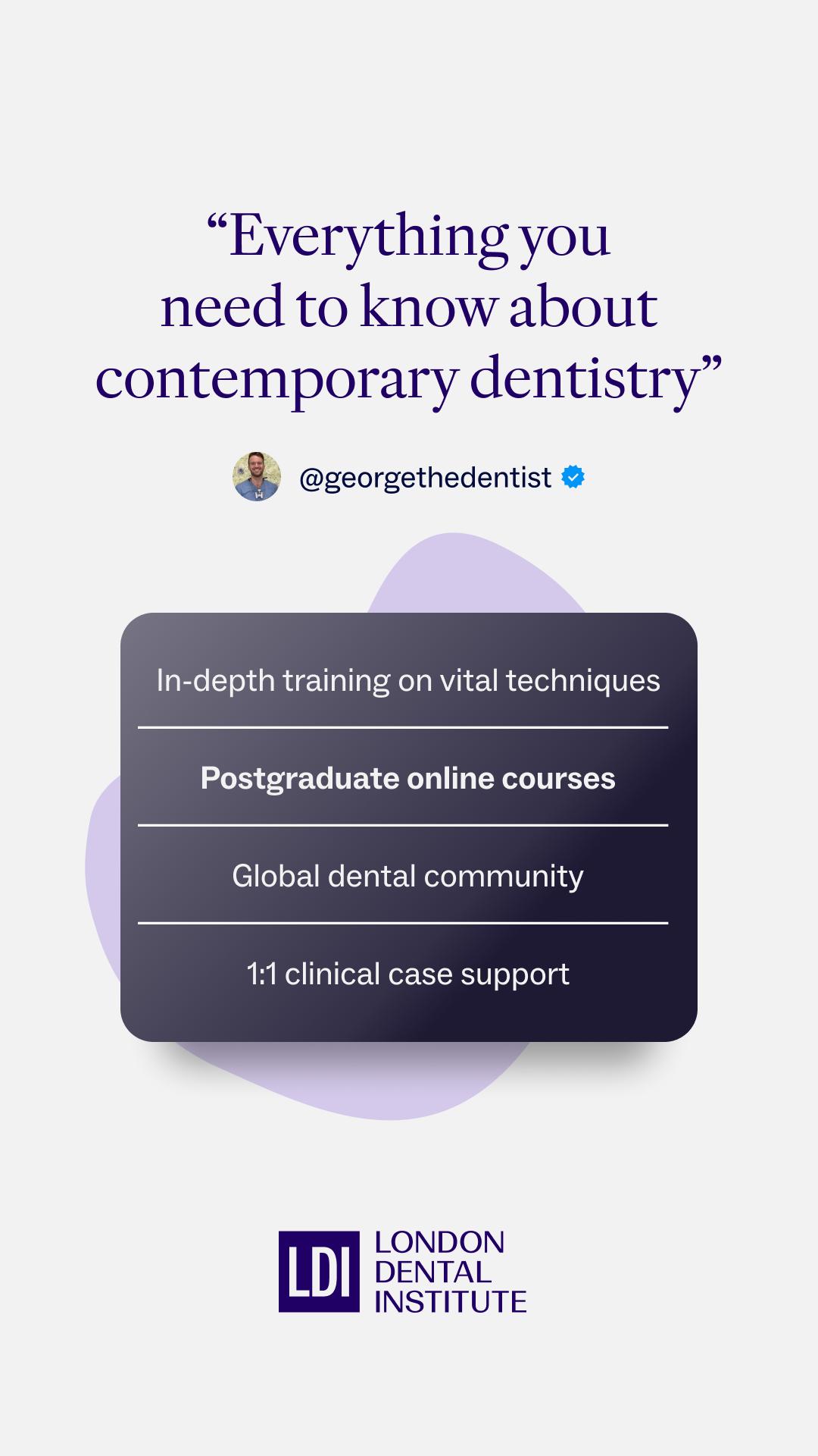 London Dental Institute Facebook ad from Mar 25, 2026