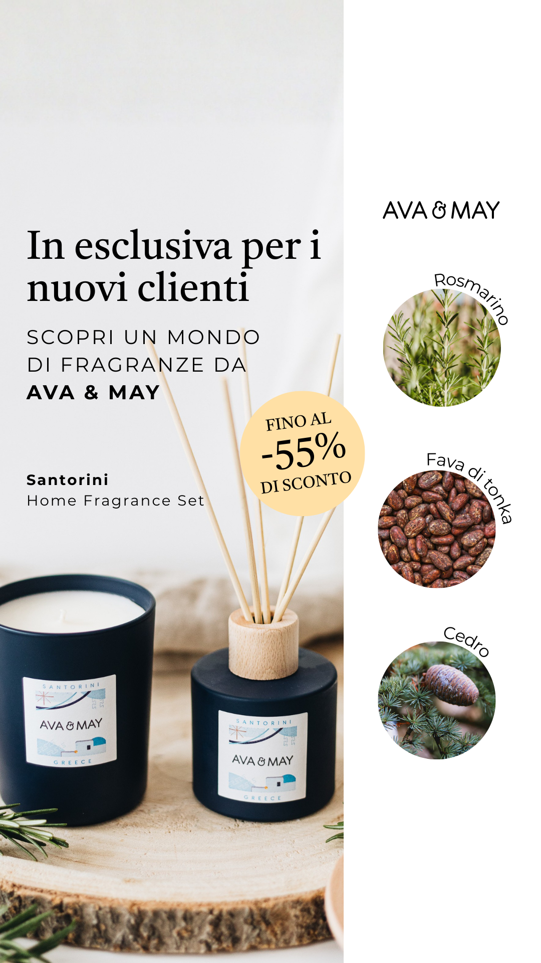 AVA & MAY Italia Facebook ad from Dec 27, 2025