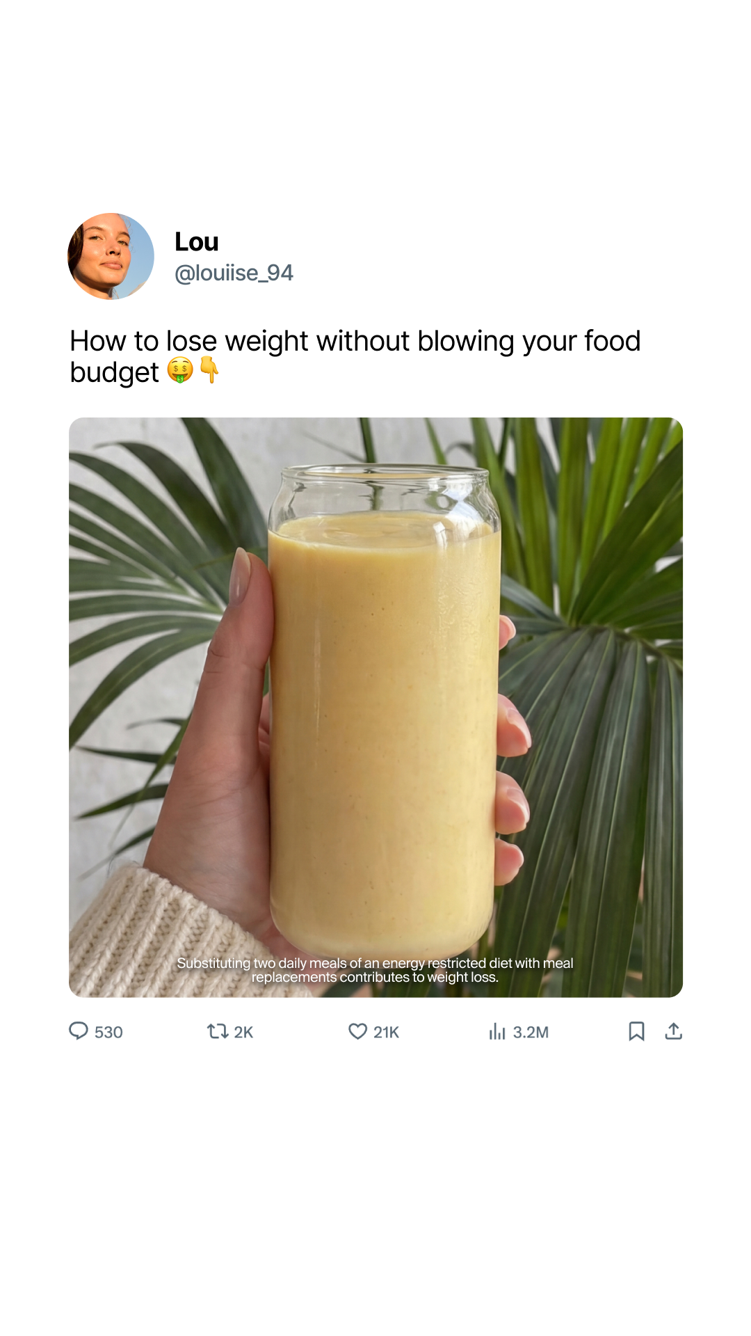 Huel Facebook ad