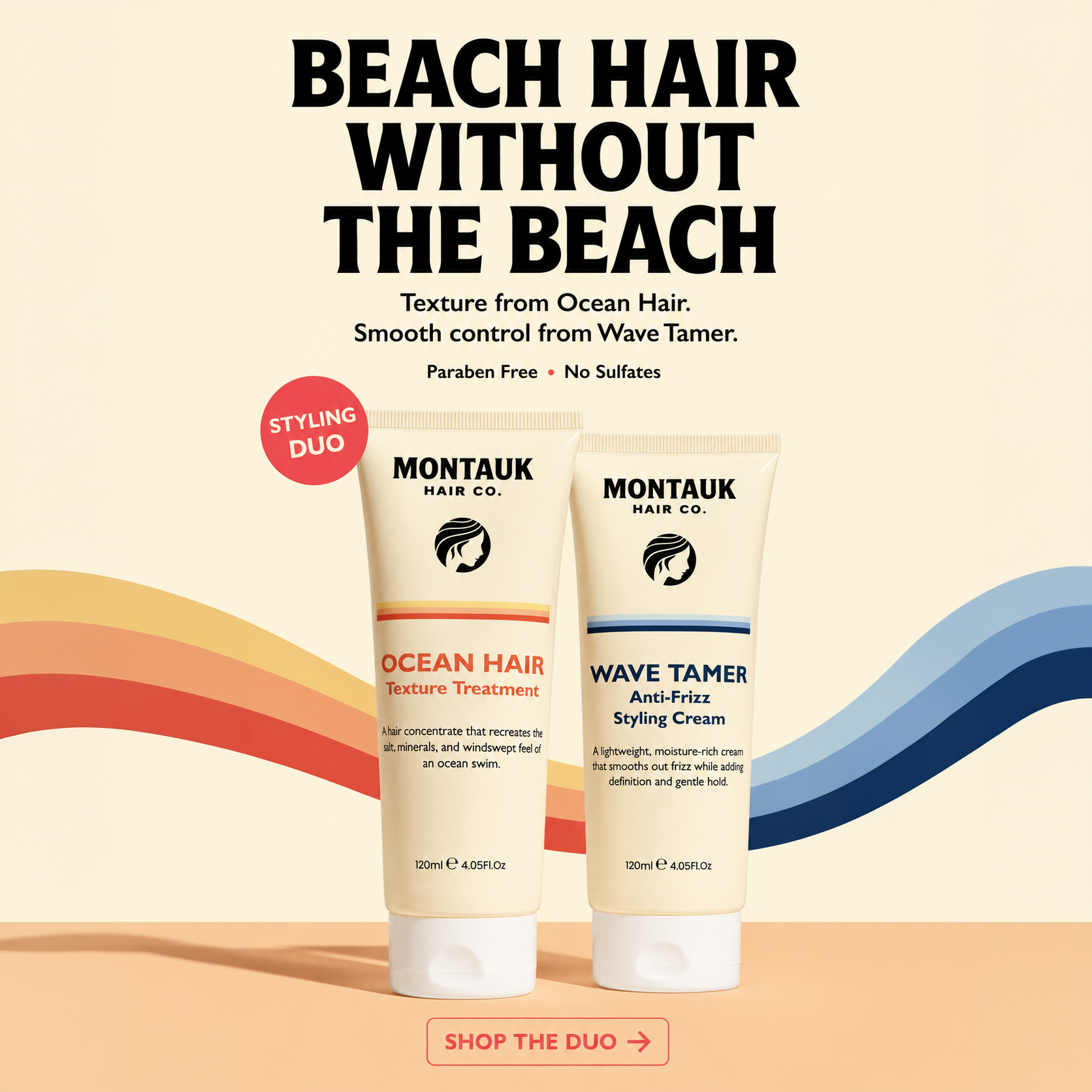 Montauk Hair Co Facebook ad from Jun 17, 2026