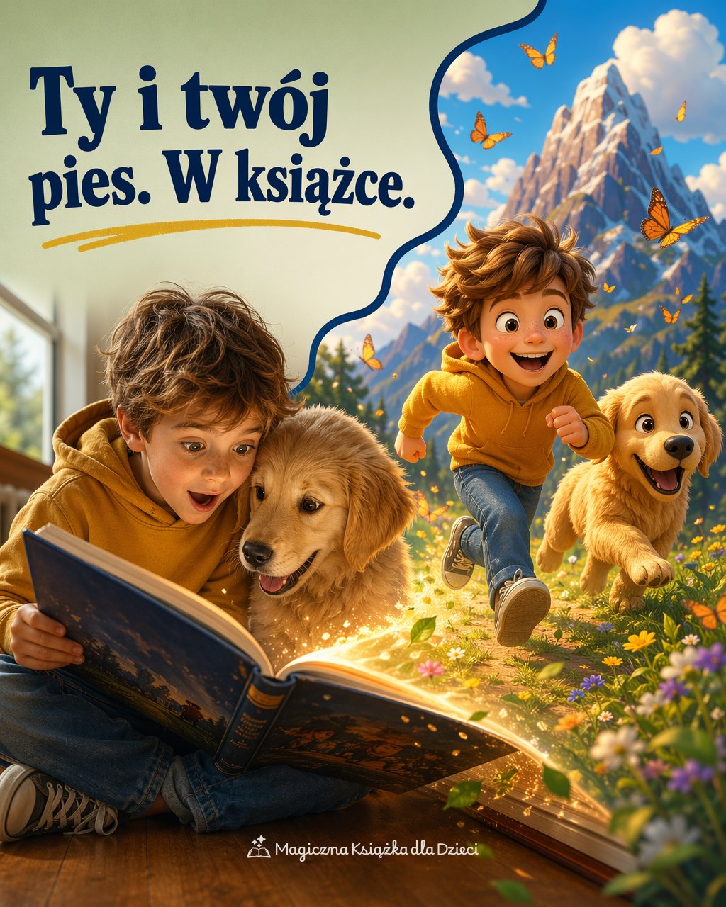 Magiczna Książka dla Dzieci Facebook ad